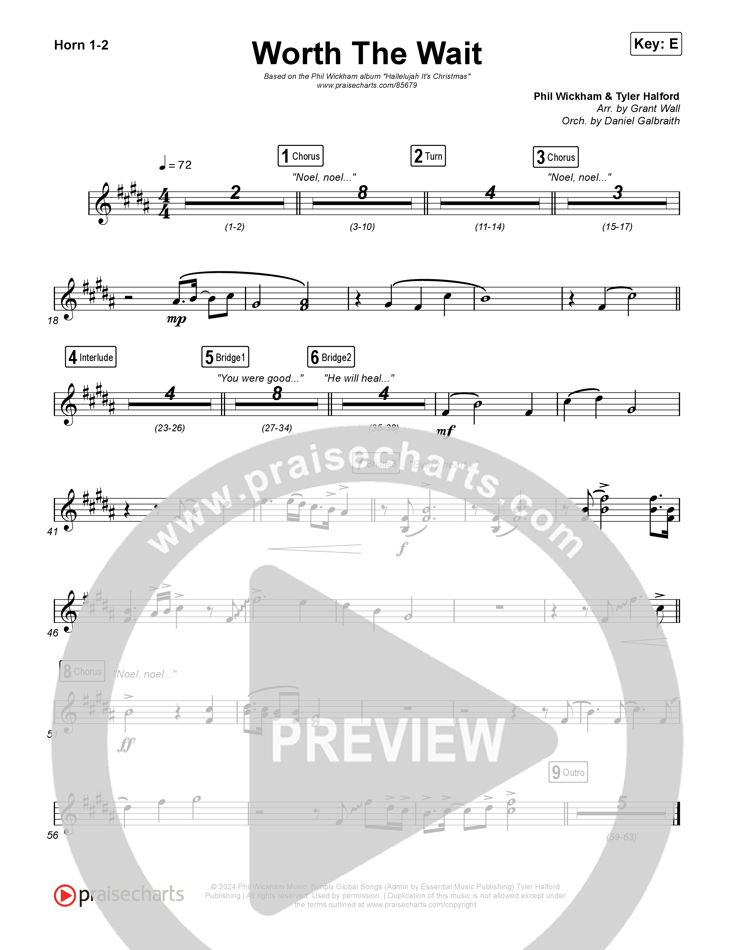 Worth The Wait French Horn 1,2 (Phil Wickham)