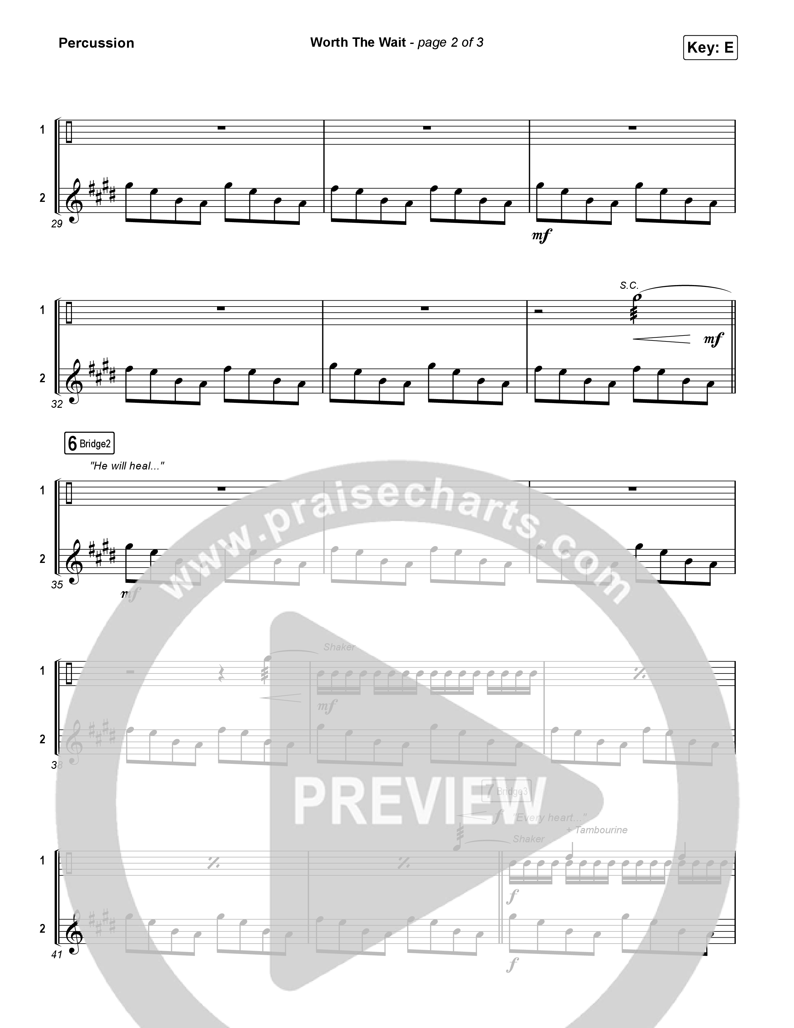 Worth The Wait Percussion (Phil Wickham)