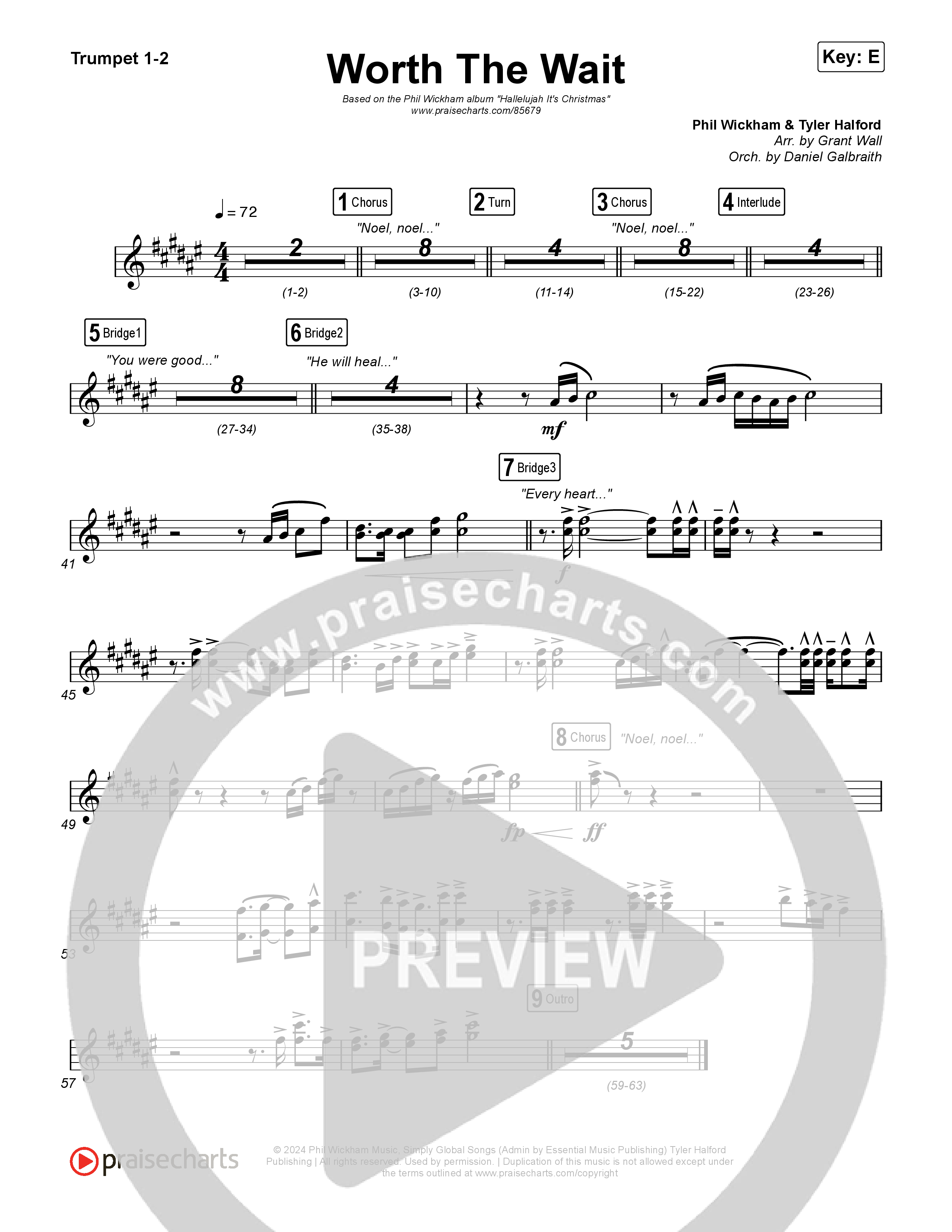 Worth The Wait Trumpet 1,2 (Phil Wickham)