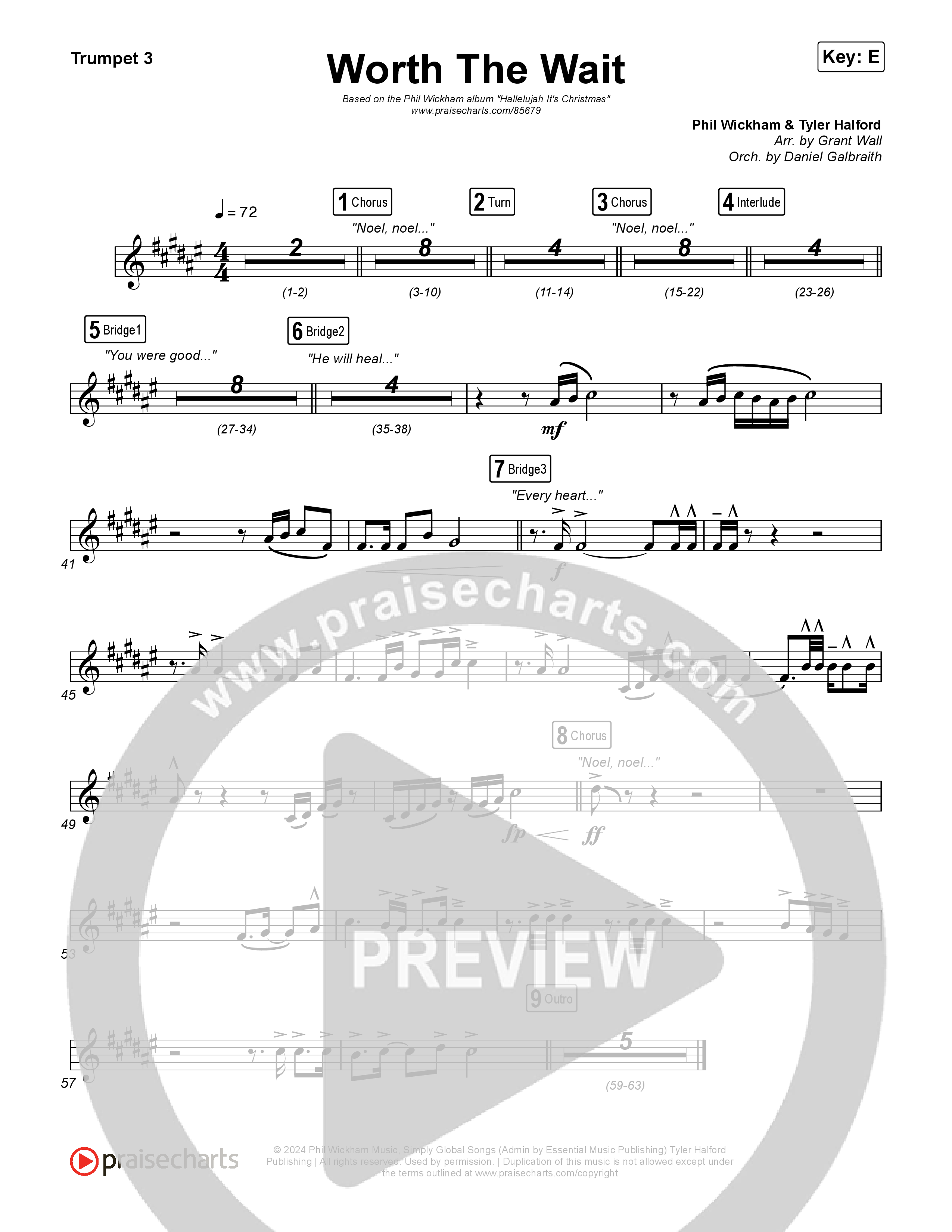 Worth The Wait Trumpet 1,2 (Phil Wickham)