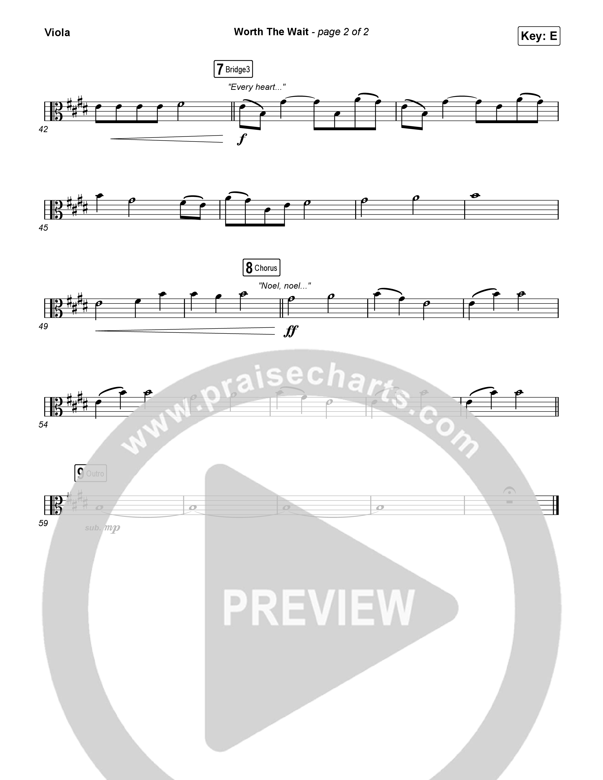 Worth The Wait Viola (Phil Wickham)