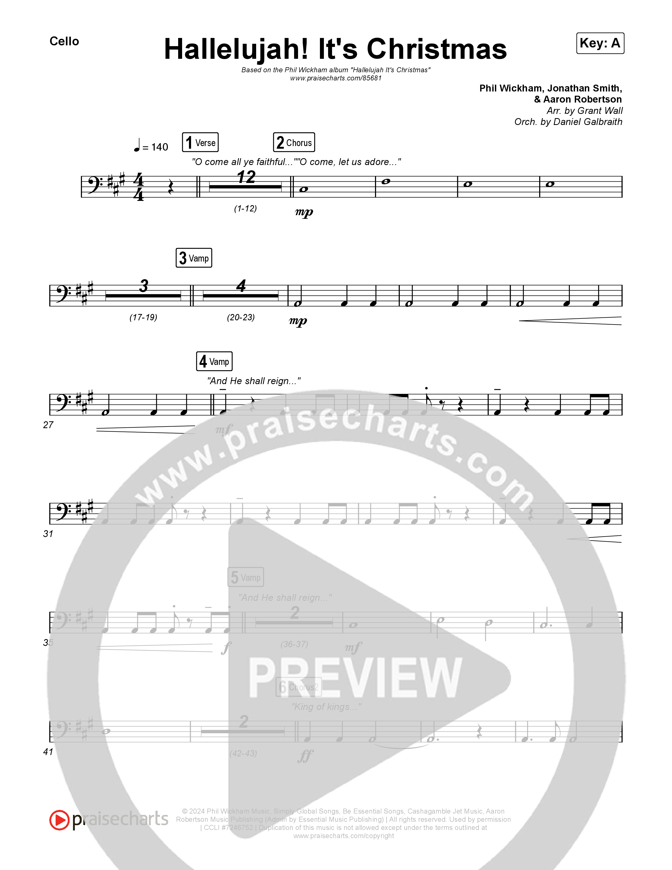 Hallelujah! It's Christmas Cello (Phil Wickham)