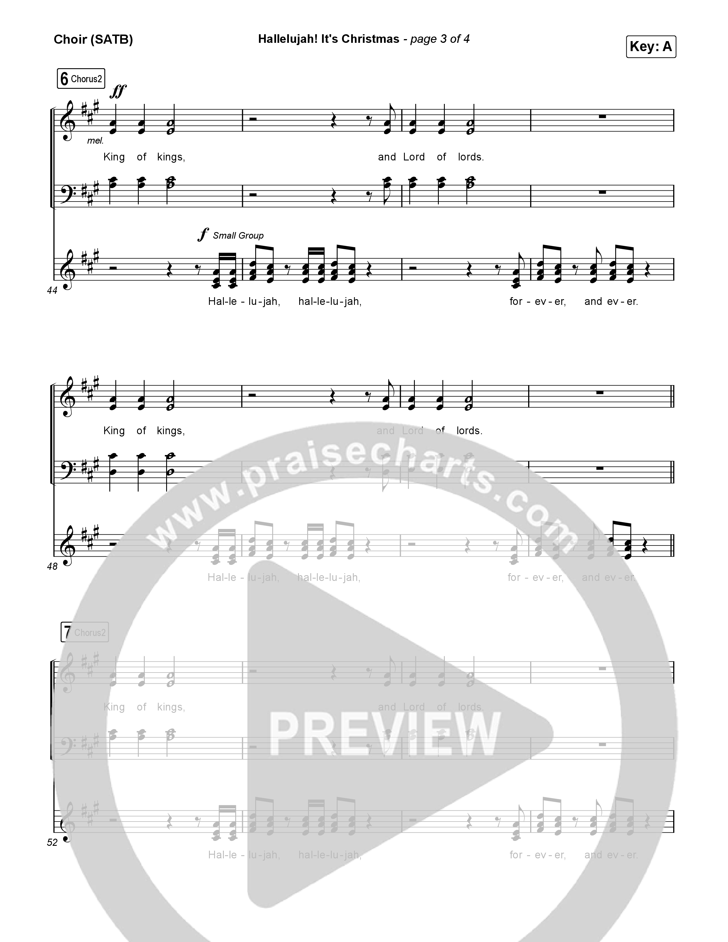 Hallelujah! It's Christmas Choir Sheet (SATB) (Phil Wickham)
