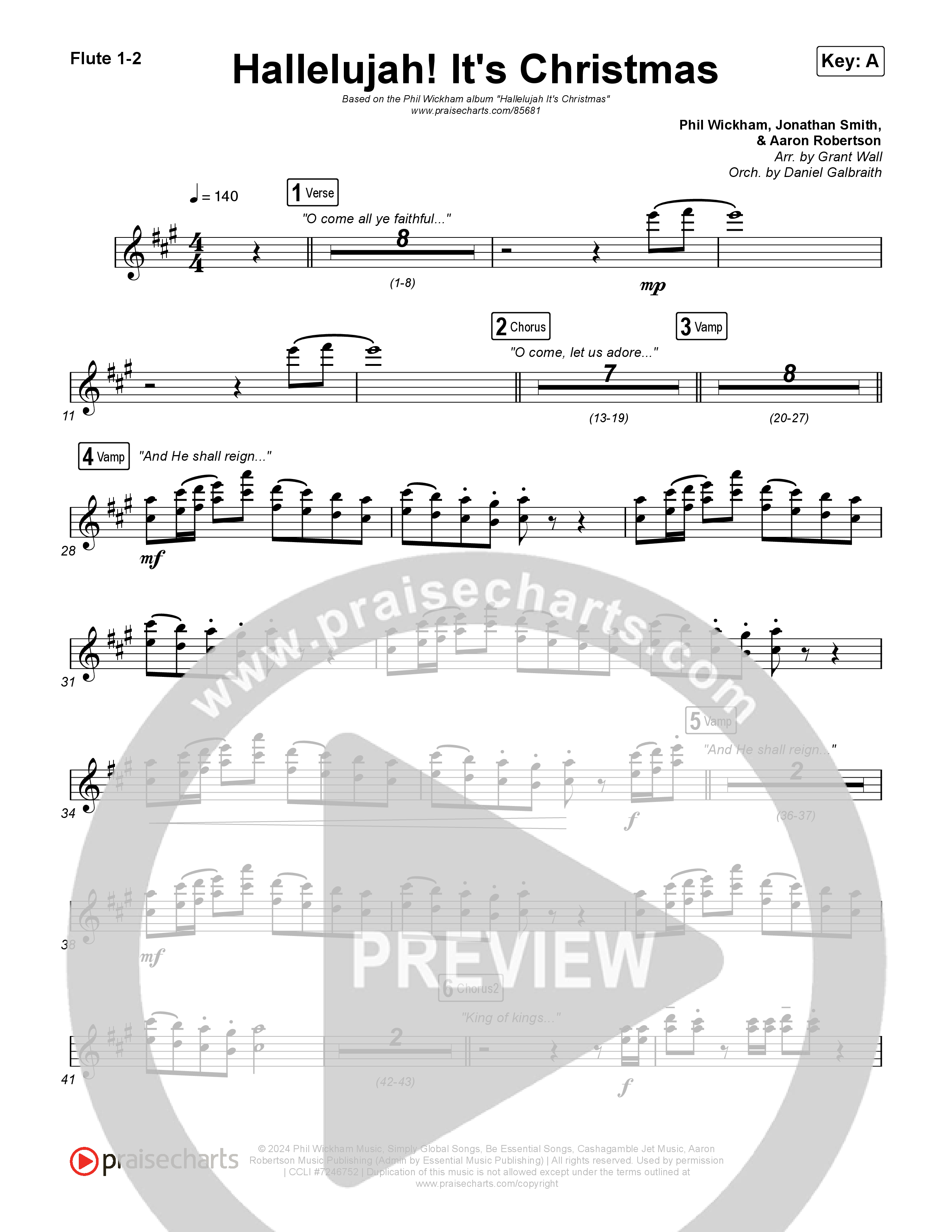 Hallelujah! It's Christmas Flute 1,2 (Phil Wickham)