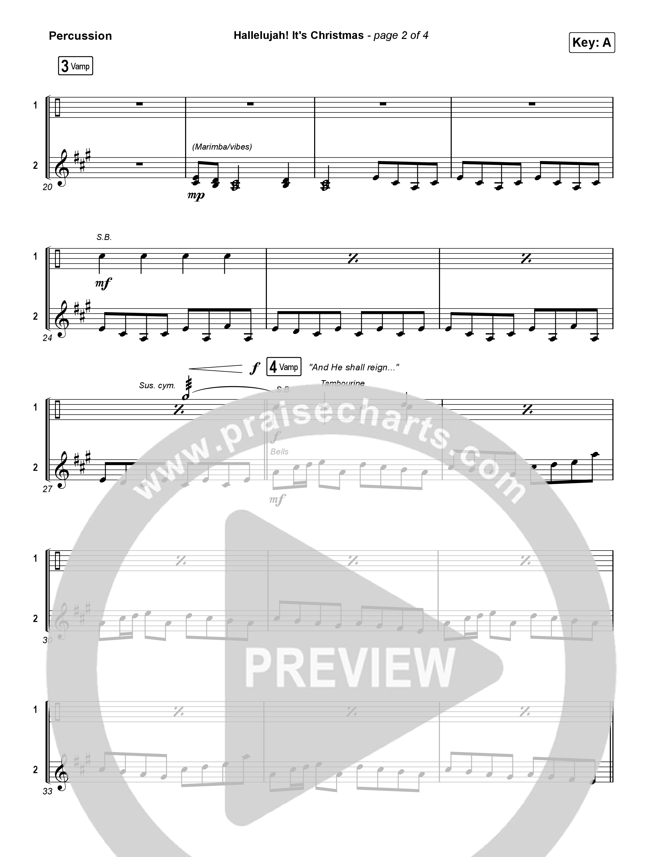 Hallelujah! It's Christmas Percussion (Phil Wickham)