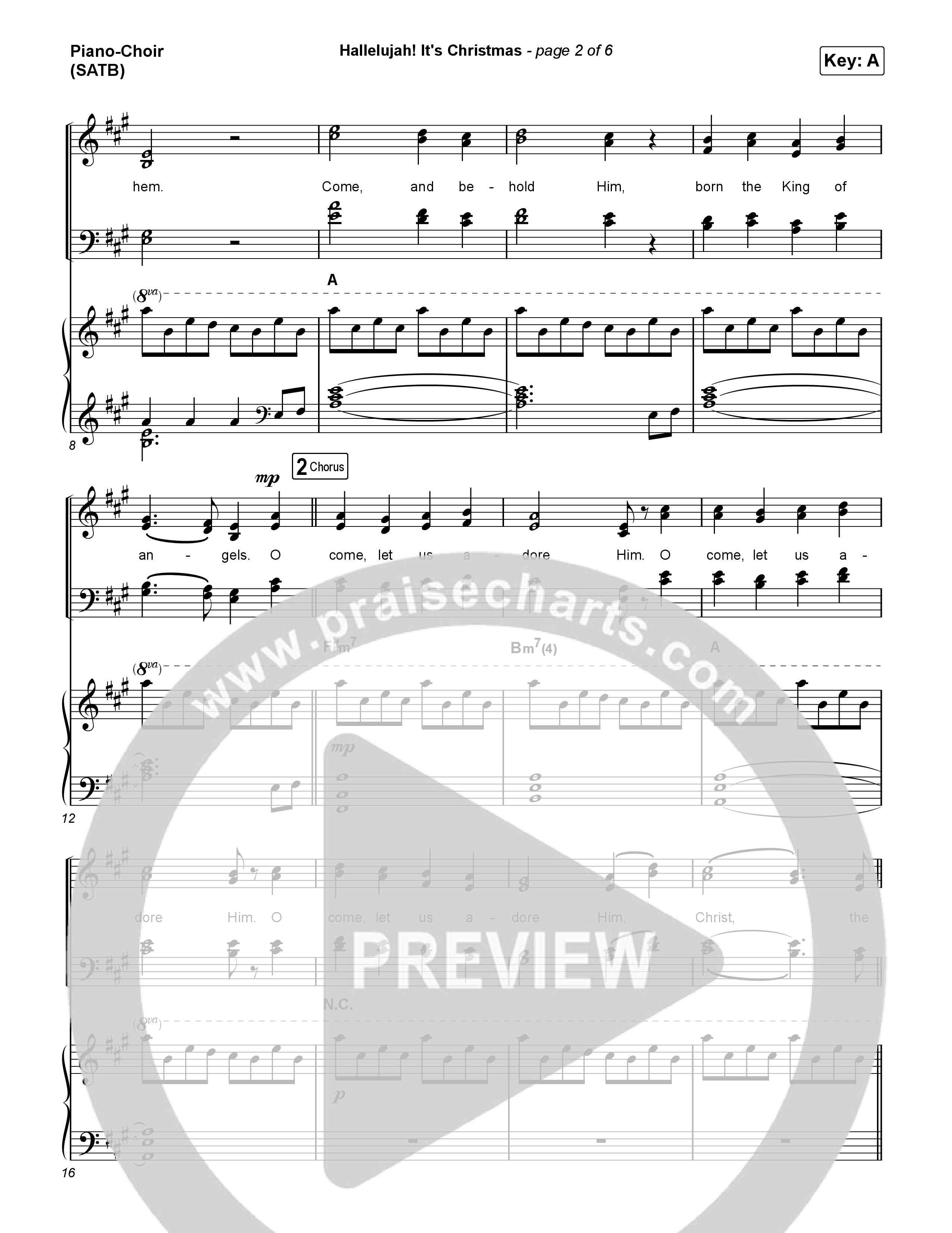 Hallelujah! It's Christmas Piano/Vocal Pack (Phil Wickham)