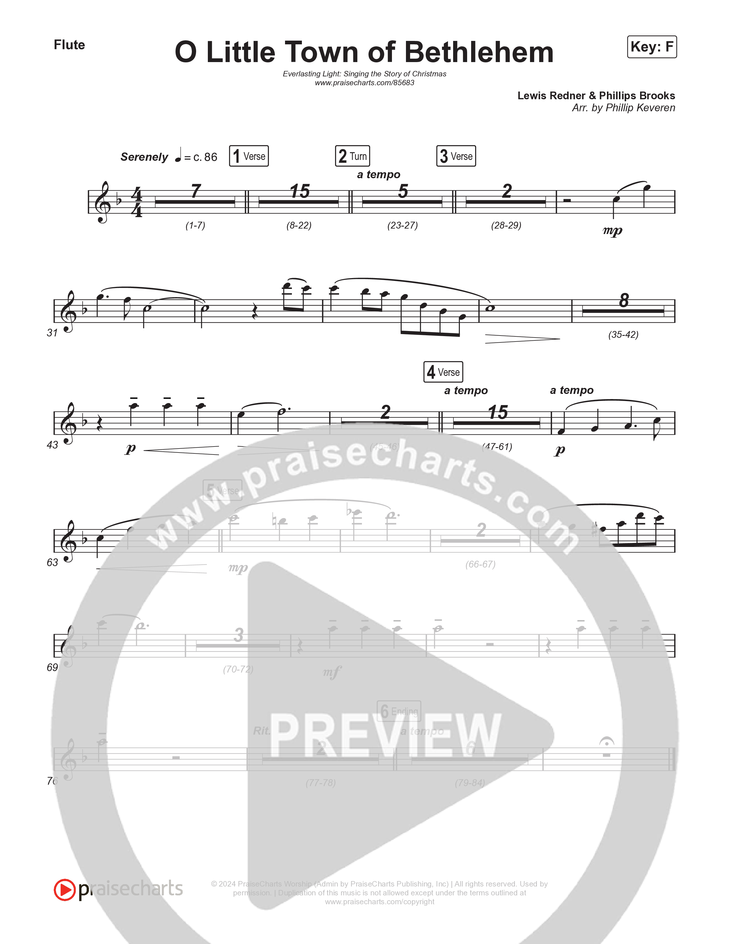 O Little Town Of Bethlehem (Live) Wind Pack (Museum Of The Bible / Indiana Wesleyan University Choir / Arr. Philip Keveren)