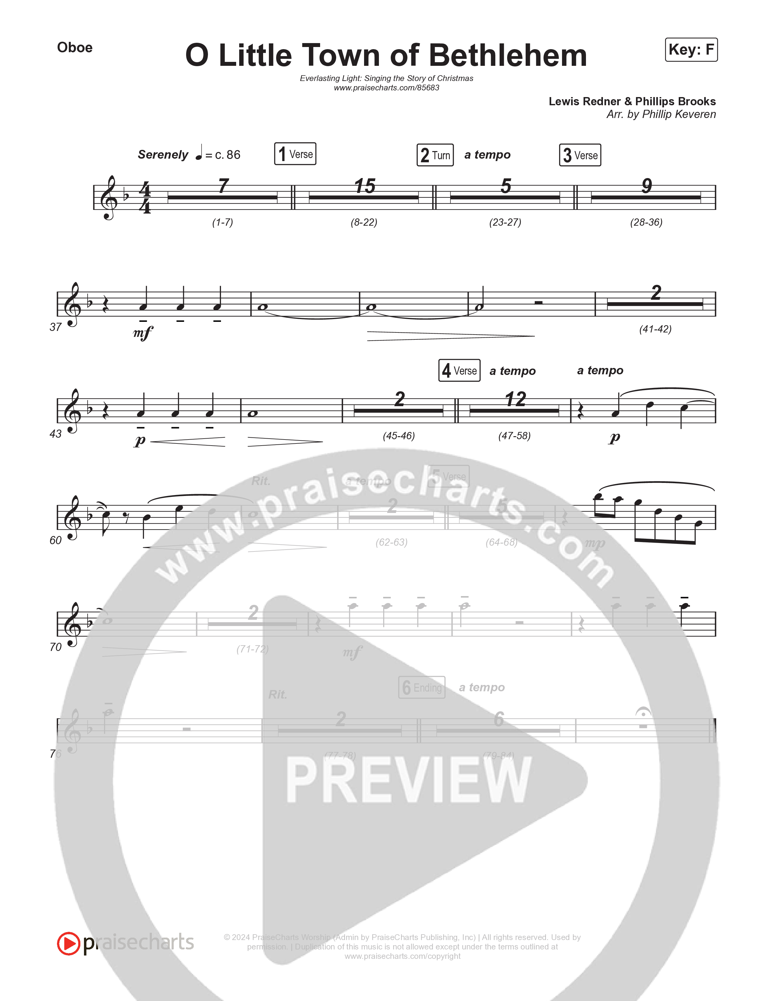 O Little Town Of Bethlehem (Live) Wind Pack (Museum Of The Bible / Indiana Wesleyan University Choir / Arr. Philip Keveren)