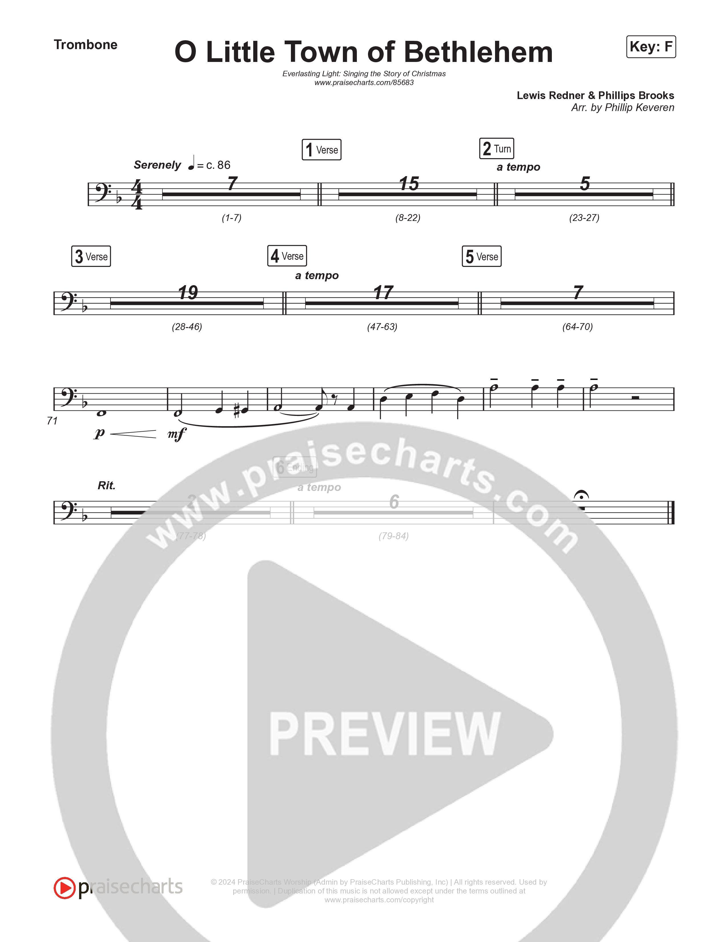 O Little Town Of Bethlehem (Live) Brass Pack (Museum Of The Bible / Indiana Wesleyan University Choir / Arr. Philip Keveren)