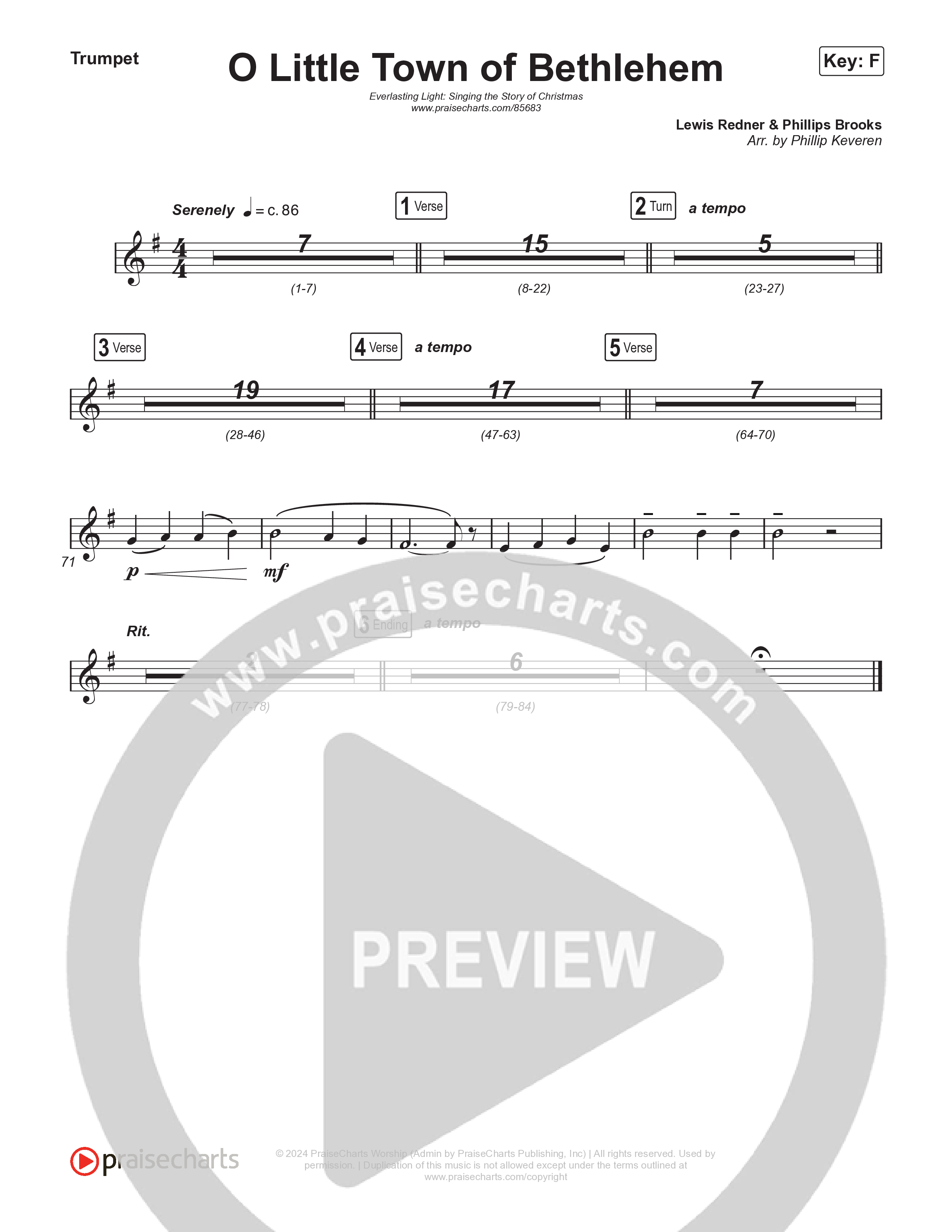 O Little Town Of Bethlehem (Live) Brass Pack (Museum Of The Bible / Indiana Wesleyan University Choir / Arr. Philip Keveren)