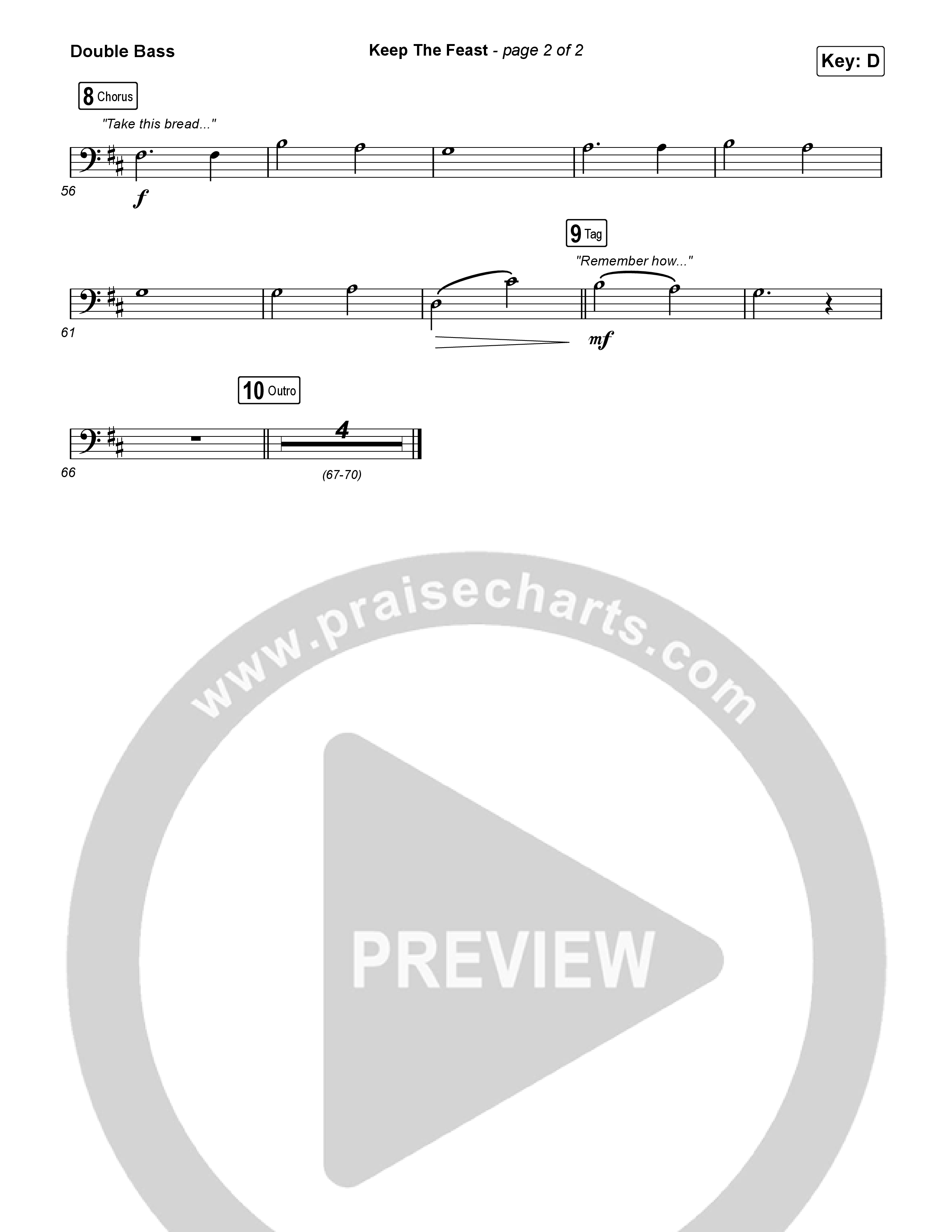 Keep The Feast String Bass (Keith & Kristyn Getty / Sing!)