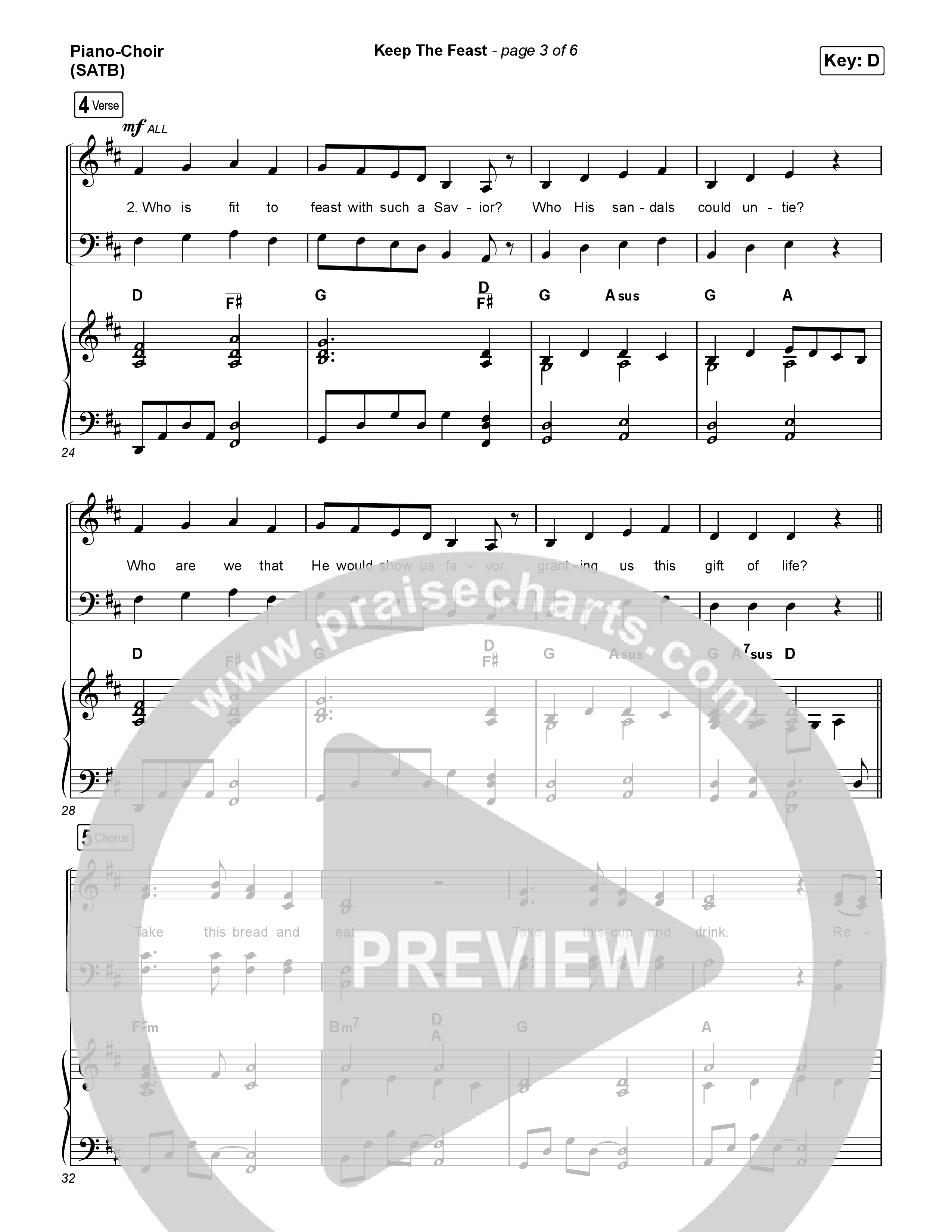 Keep The Feast Piano/Vocal Pack (Keith & Kristyn Getty / Sing!)