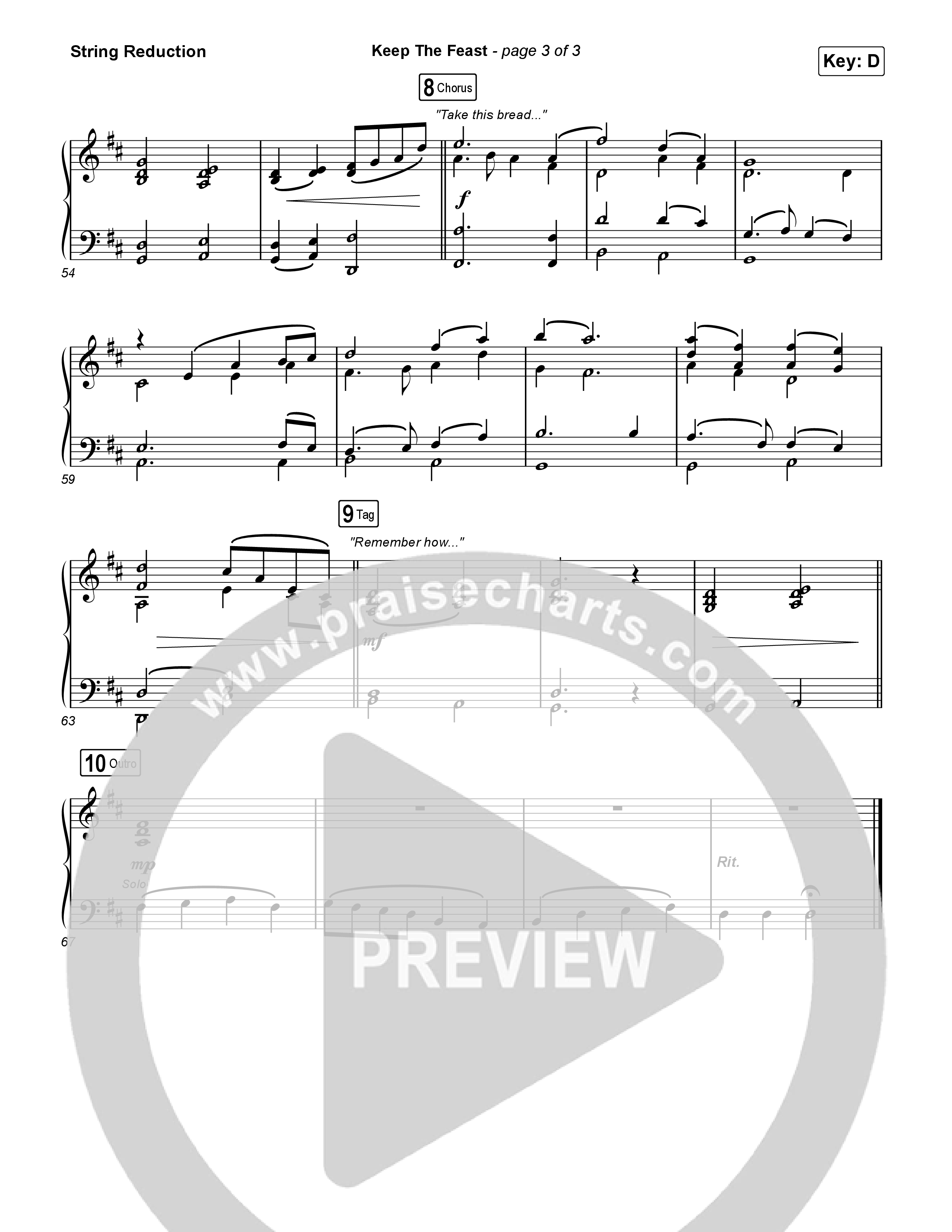 Keep The Feast String Reduction (Keith & Kristyn Getty / Sing!)