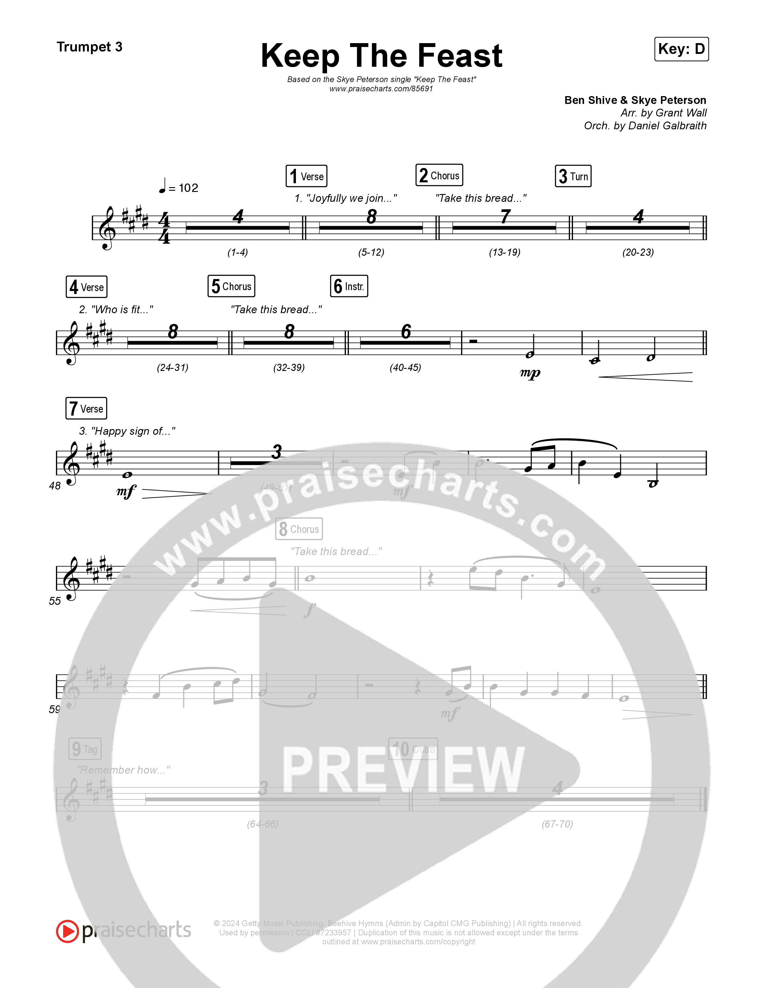 Keep The Feast Trumpet 1,2 (Keith & Kristyn Getty / Sing!)