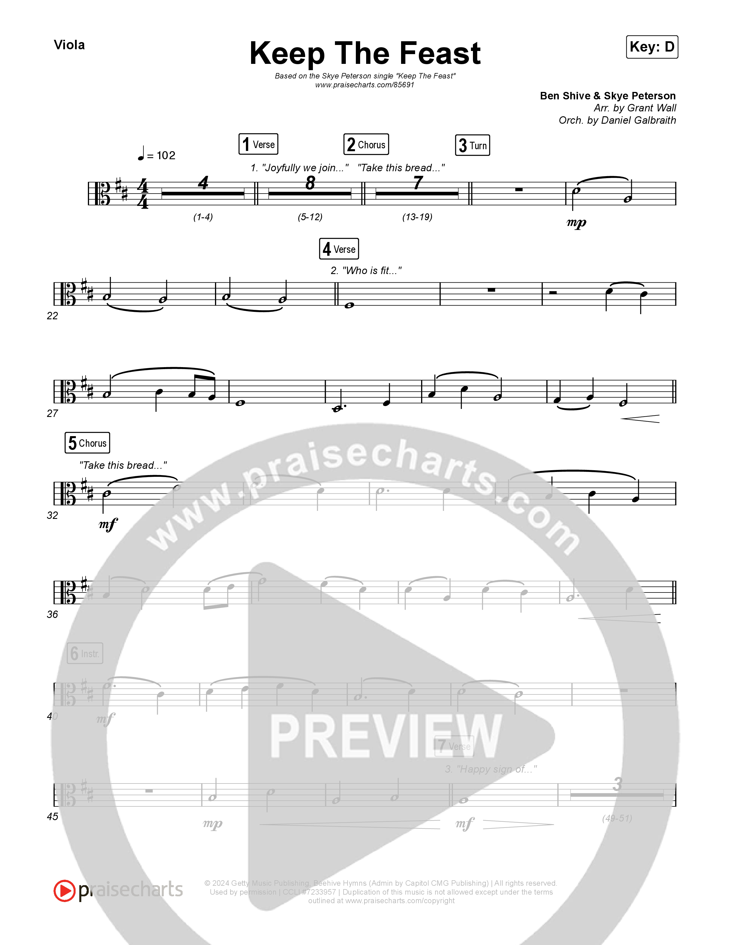 Keep The Feast String Pack (Keith & Kristyn Getty / Sing!)