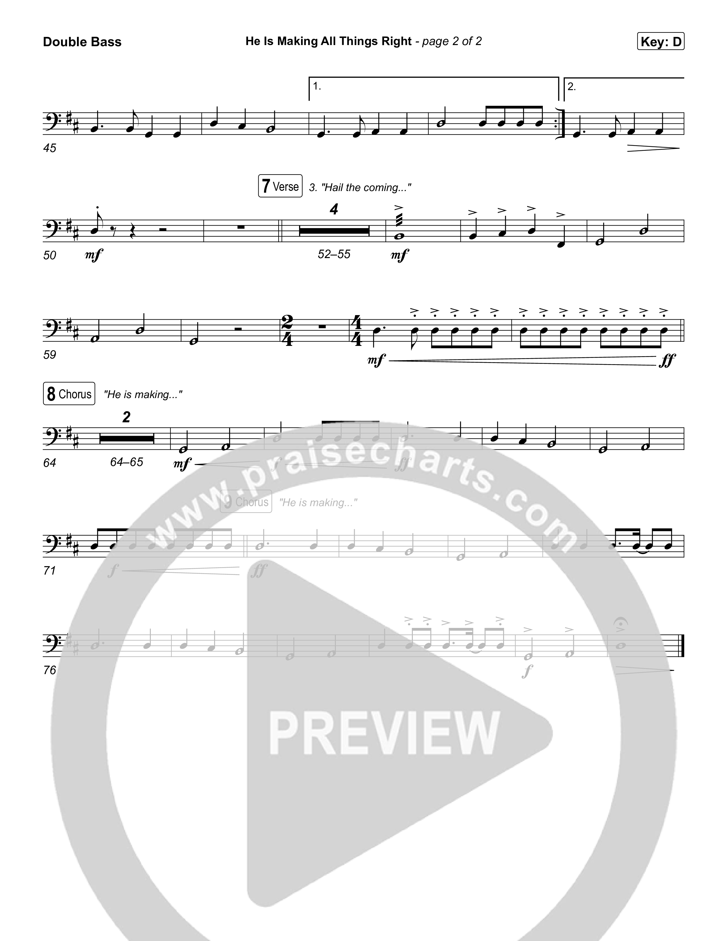 He Is Making All Things Right (Live) String Bass (Keith & Kristyn Getty / Bryan Fowler / Ben Shive / Skye Peterson / Sing!)