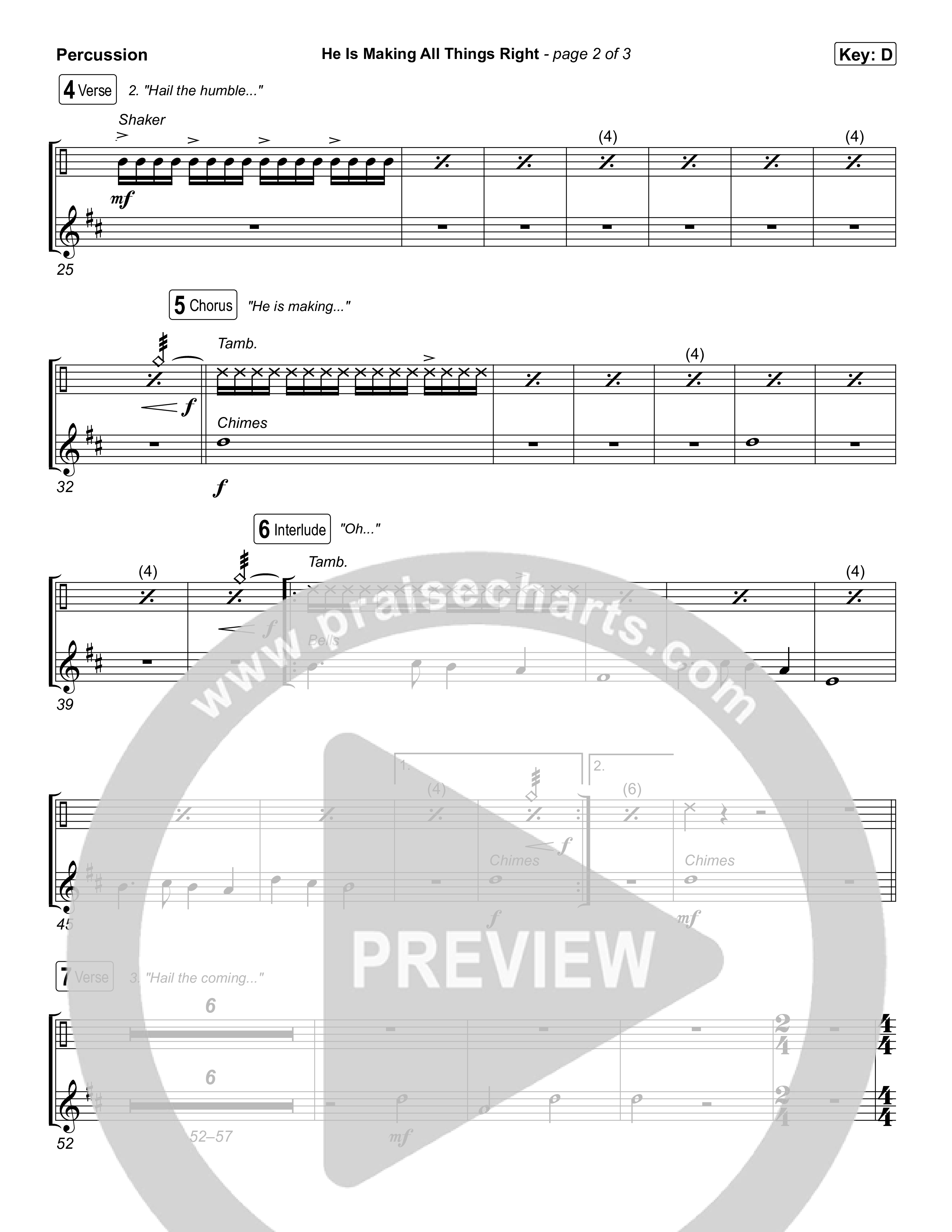 He Is Making All Things Right (Live) Percussion (Keith & Kristyn Getty / Bryan Fowler / Ben Shive / Skye Peterson / Sing!)