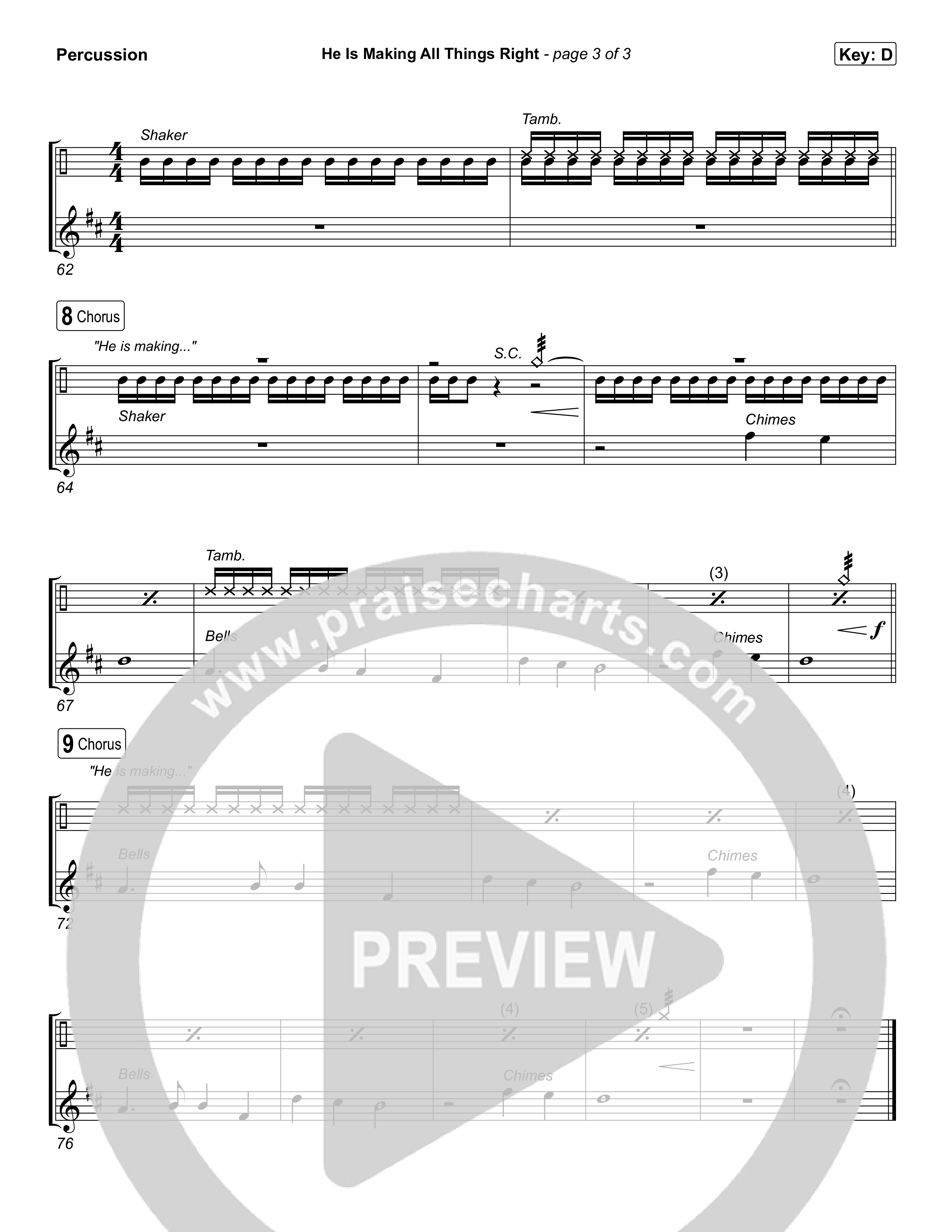 He Is Making All Things Right (Live) Percussion (Keith & Kristyn Getty / Bryan Fowler / Ben Shive / Skye Peterson / Sing!)