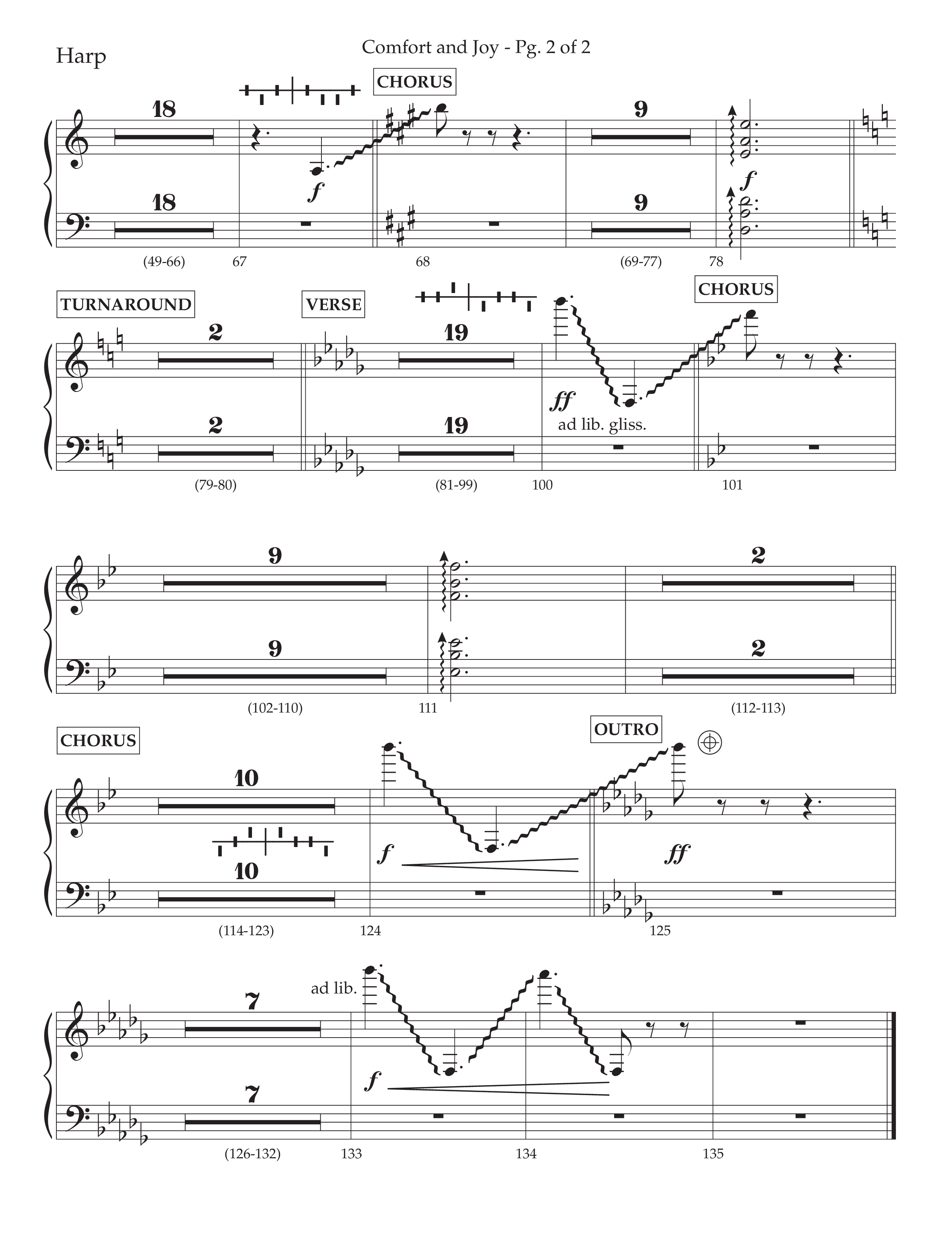 Comfort And Joy (with God Rest Ye Merry Gentlemen) (Choral Anthem SATB) Harp (Lifeway Choral / Arr. John Bolin / Arr. Don Koch)