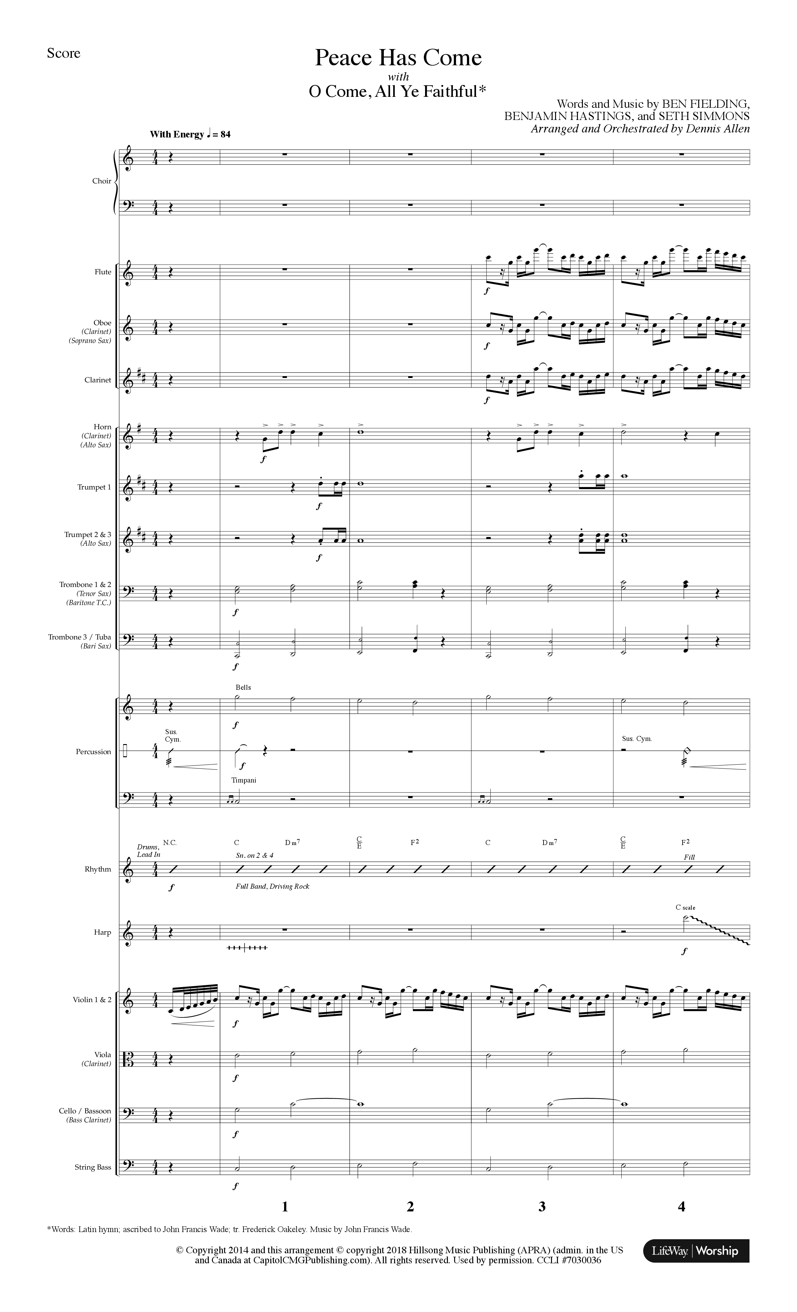 Peace Has Come (8 Song Choral Collection) Orchestrations (Lifeway Choral / Arr. Dennis Allen)