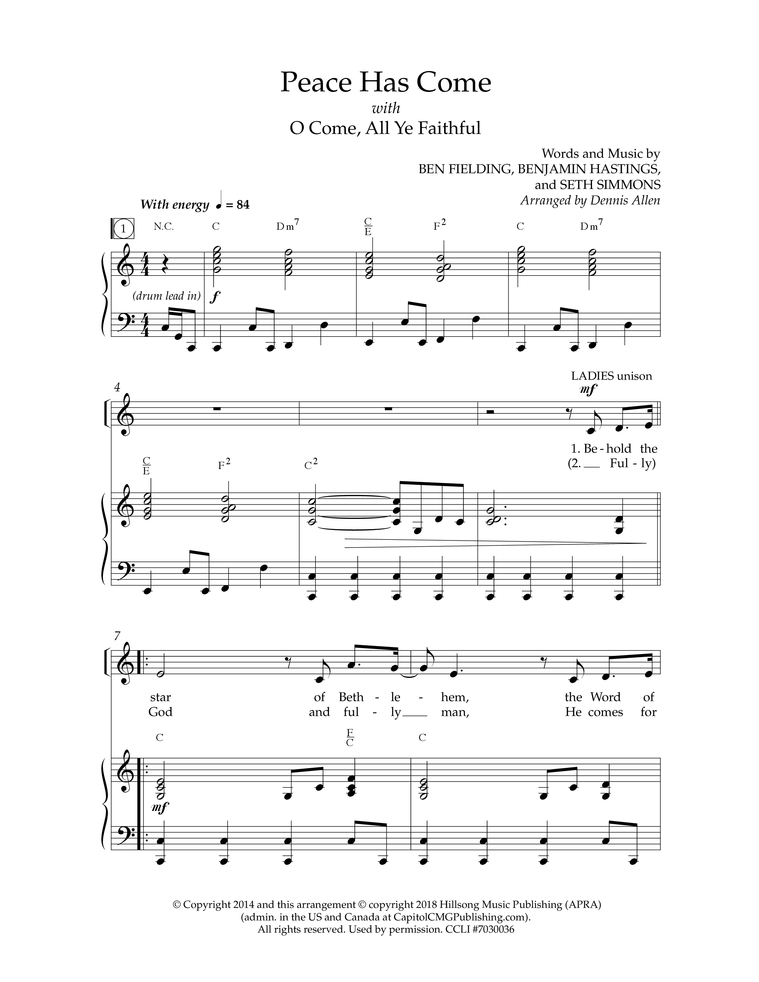 Peace Has Come (8 Song Choral Collection) Choral Book (Lifeway Choral / Arr. Dennis Allen)