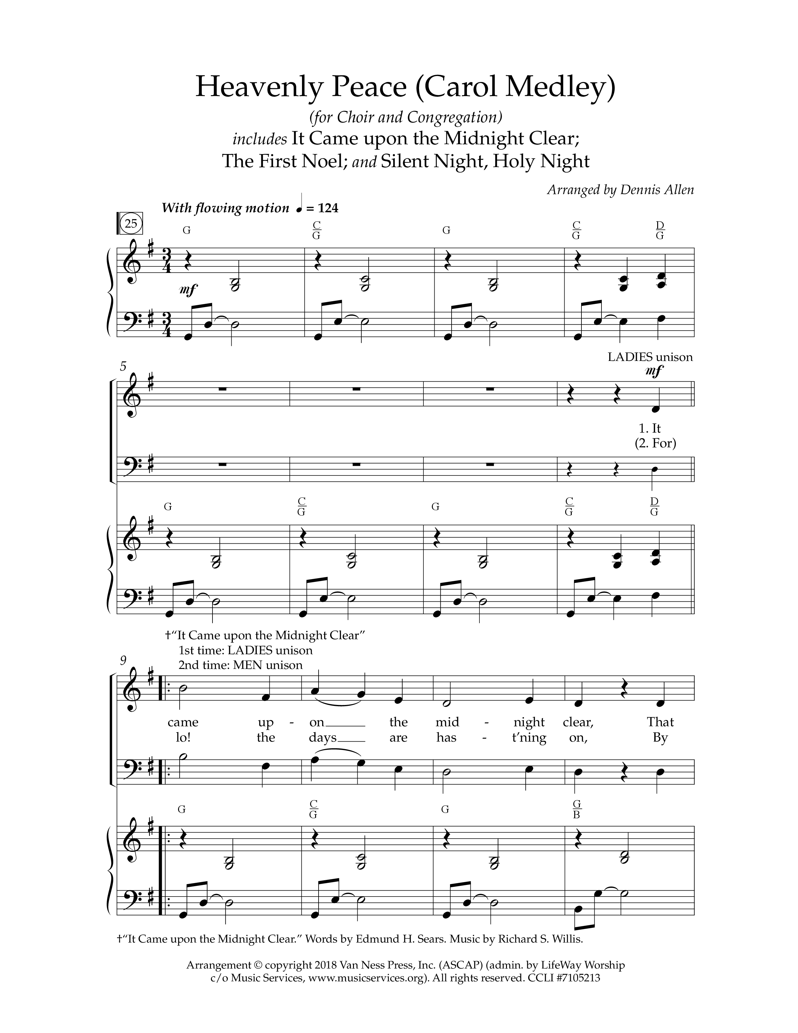 Peace Has Come (8 Song Choral Collection) Song 5 (Piano SATB) (Lifeway Choral / Arr. Dennis Allen)