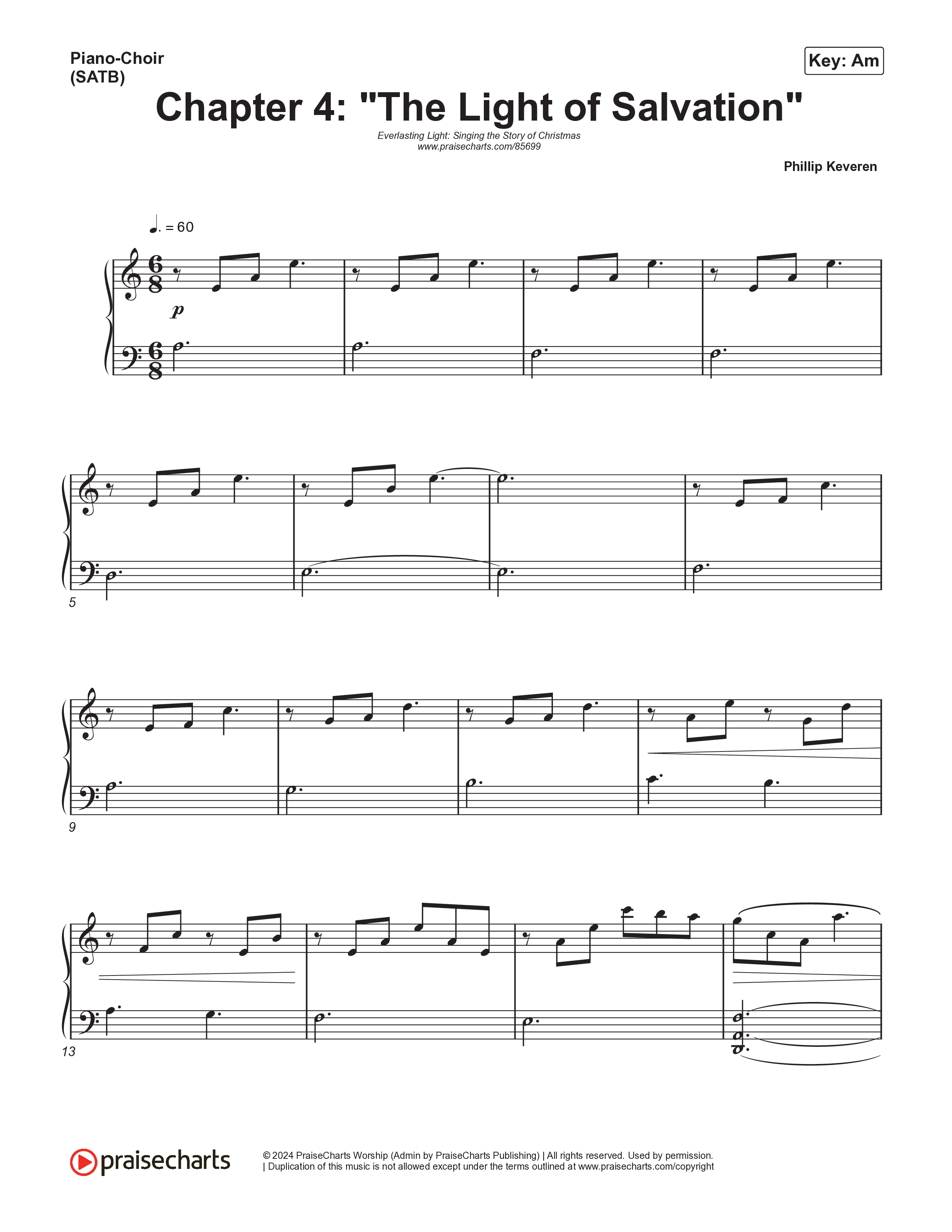 Reading #4: The Light Of Salvation (Instrumental) Piano/Vocal (SATB) (Museum Of The Bible / Arr. Philip Keveren)