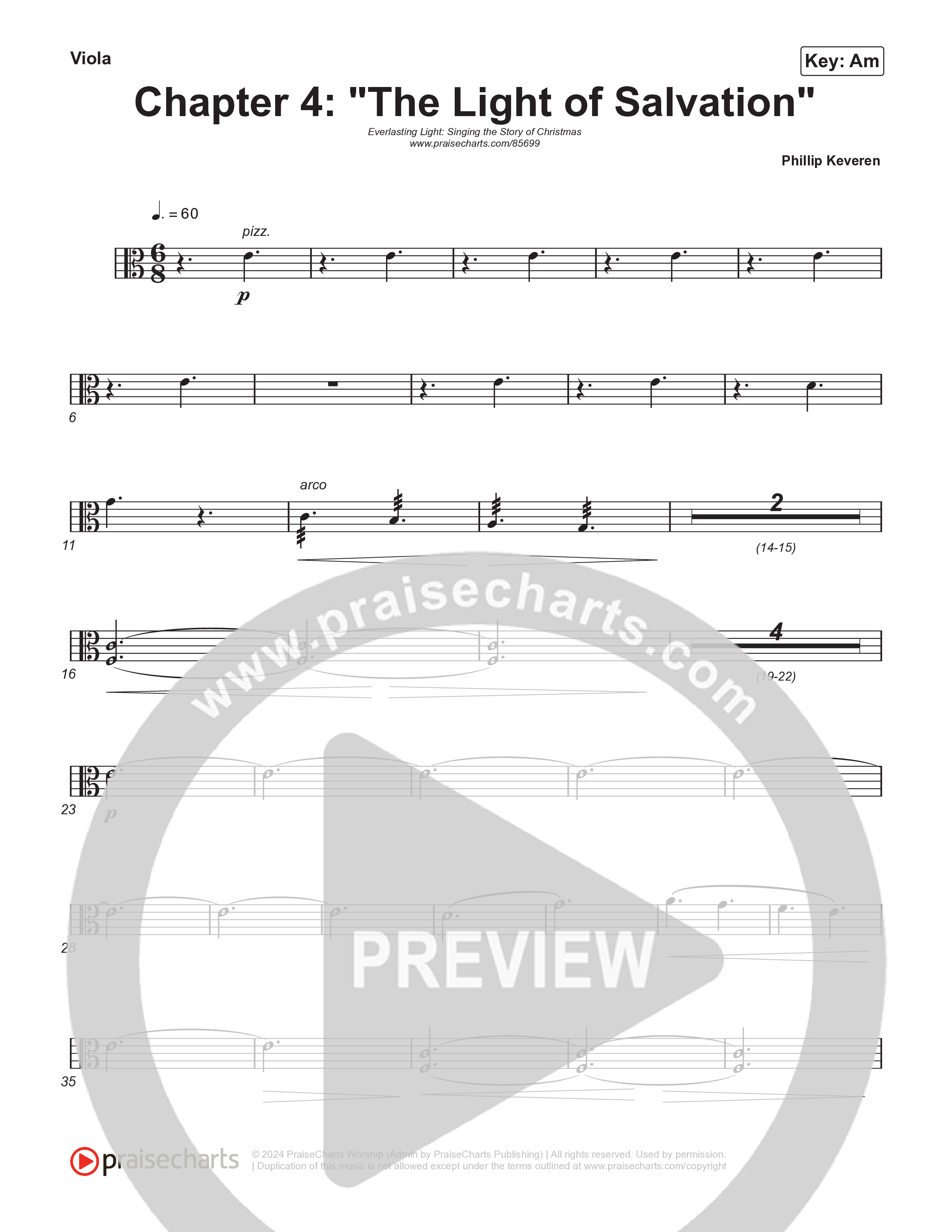 Reading #4: The Light Of Salvation (Instrumental) String Pack (Museum Of The Bible / Arr. Philip Keveren)