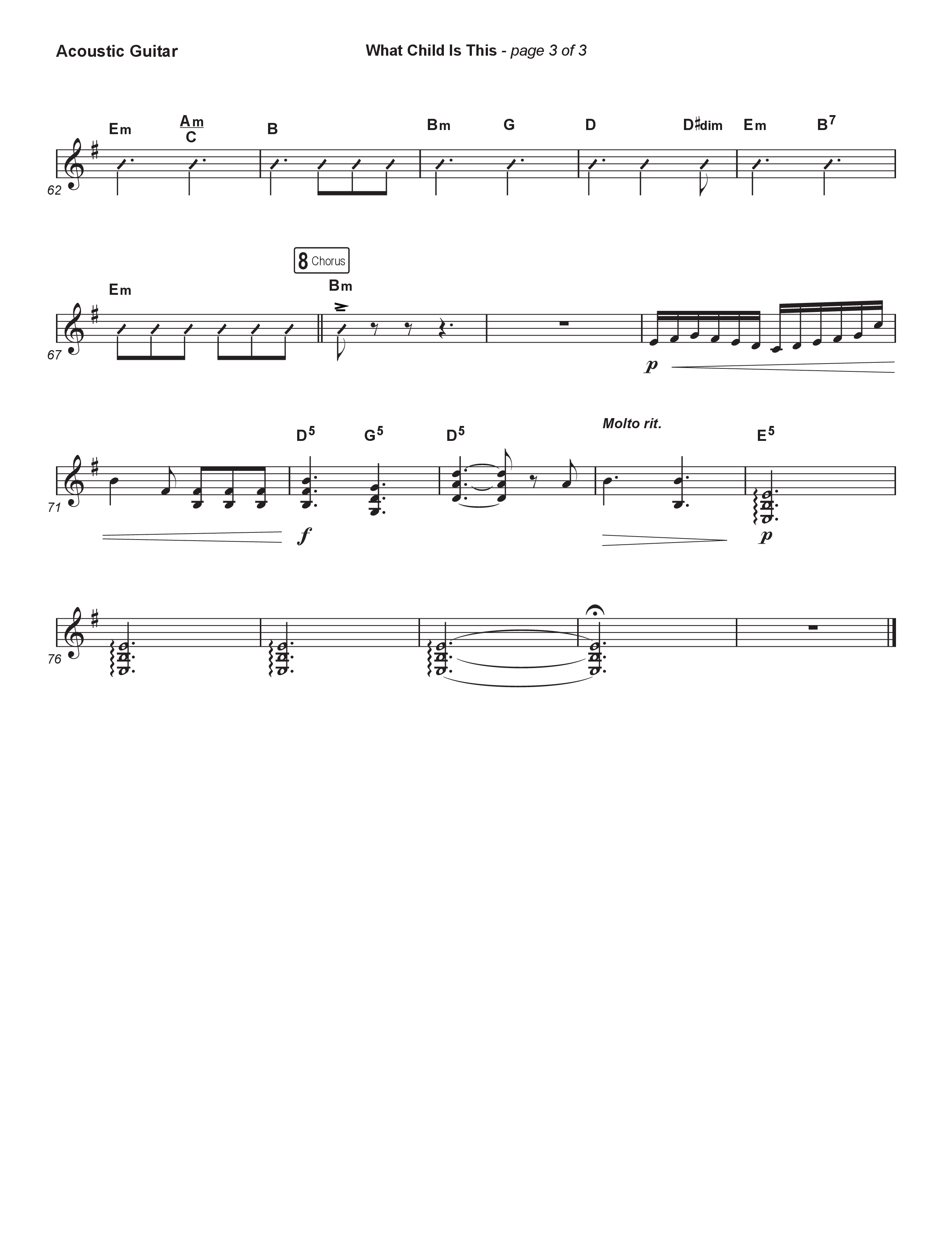 What Child Is This (Live) Acoustic Guitar (Museum Of The Bible / Indiana Wesleyan University Choir / Arr. Philip Keveren)