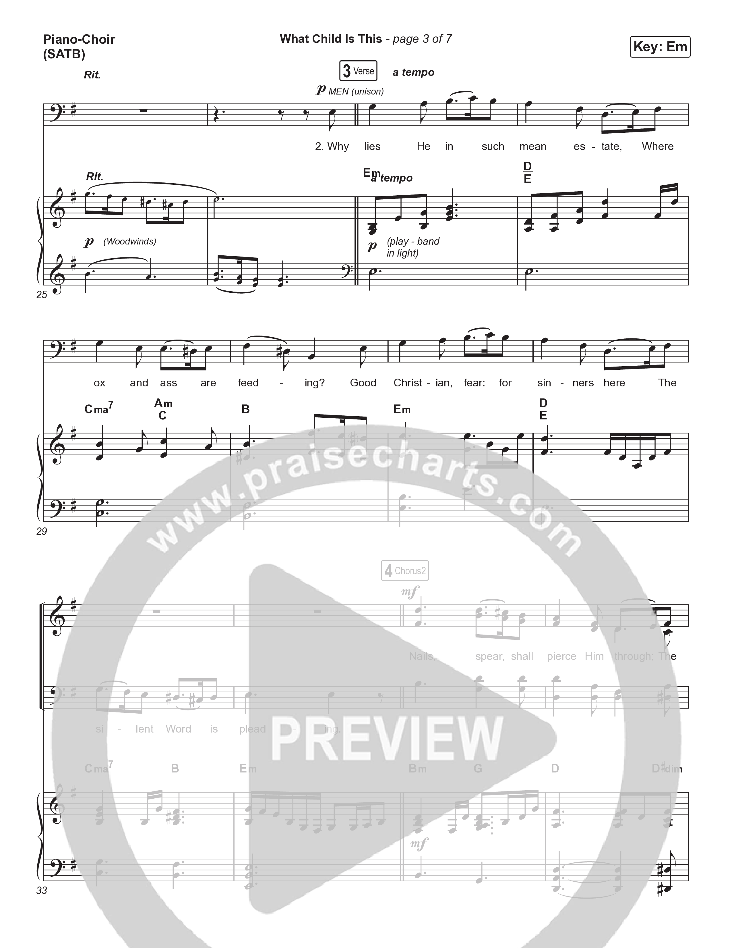 What Child Is This (Live) Piano/Vocal Pack (Museum Of The Bible / Indiana Wesleyan University Choir / Arr. Philip Keveren)