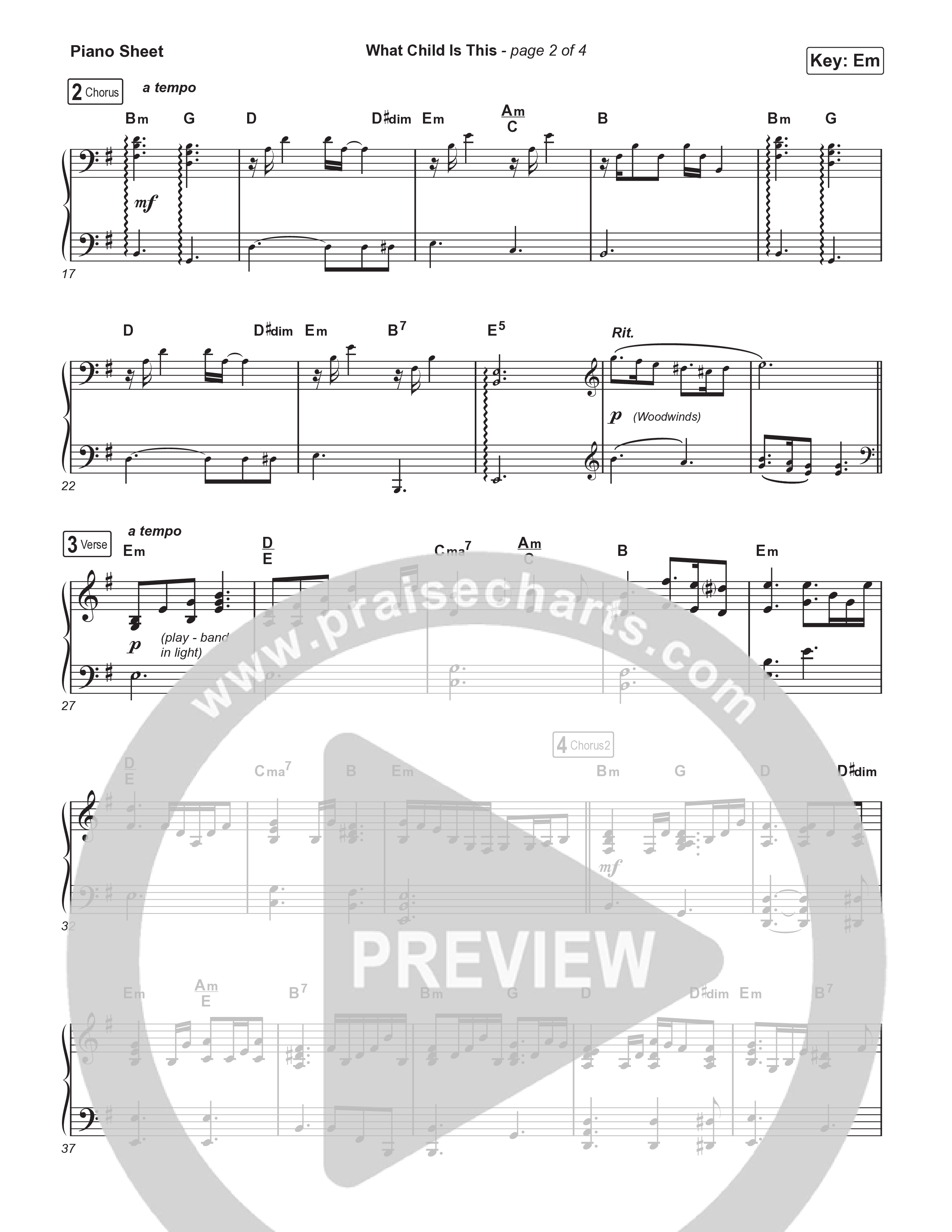 What Child Is This (Live) Piano Sheet (Museum Of The Bible / Indiana Wesleyan University Choir / Arr. Philip Keveren)