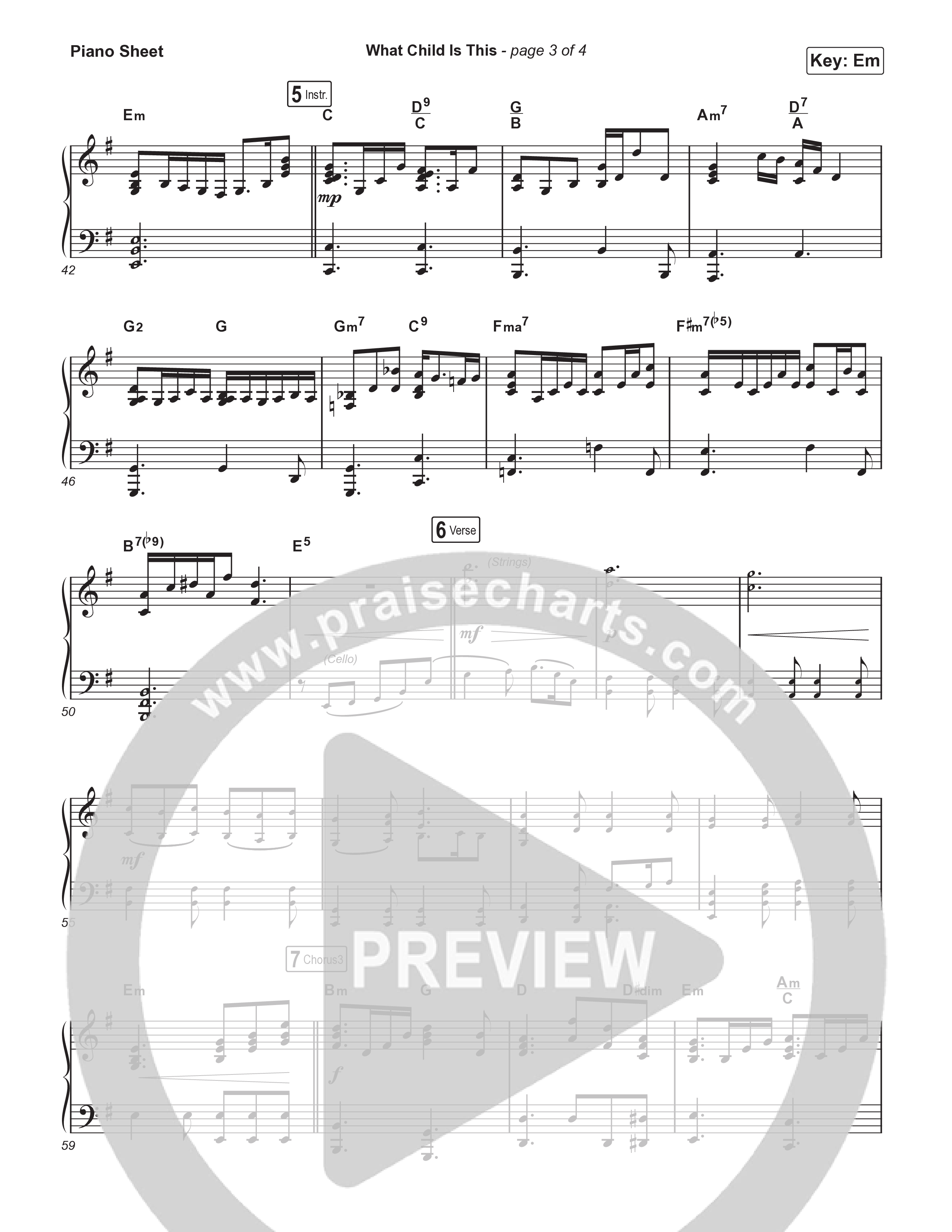What Child Is This (Live) Piano Sheet (Museum Of The Bible / Indiana Wesleyan University Choir / Arr. Philip Keveren)