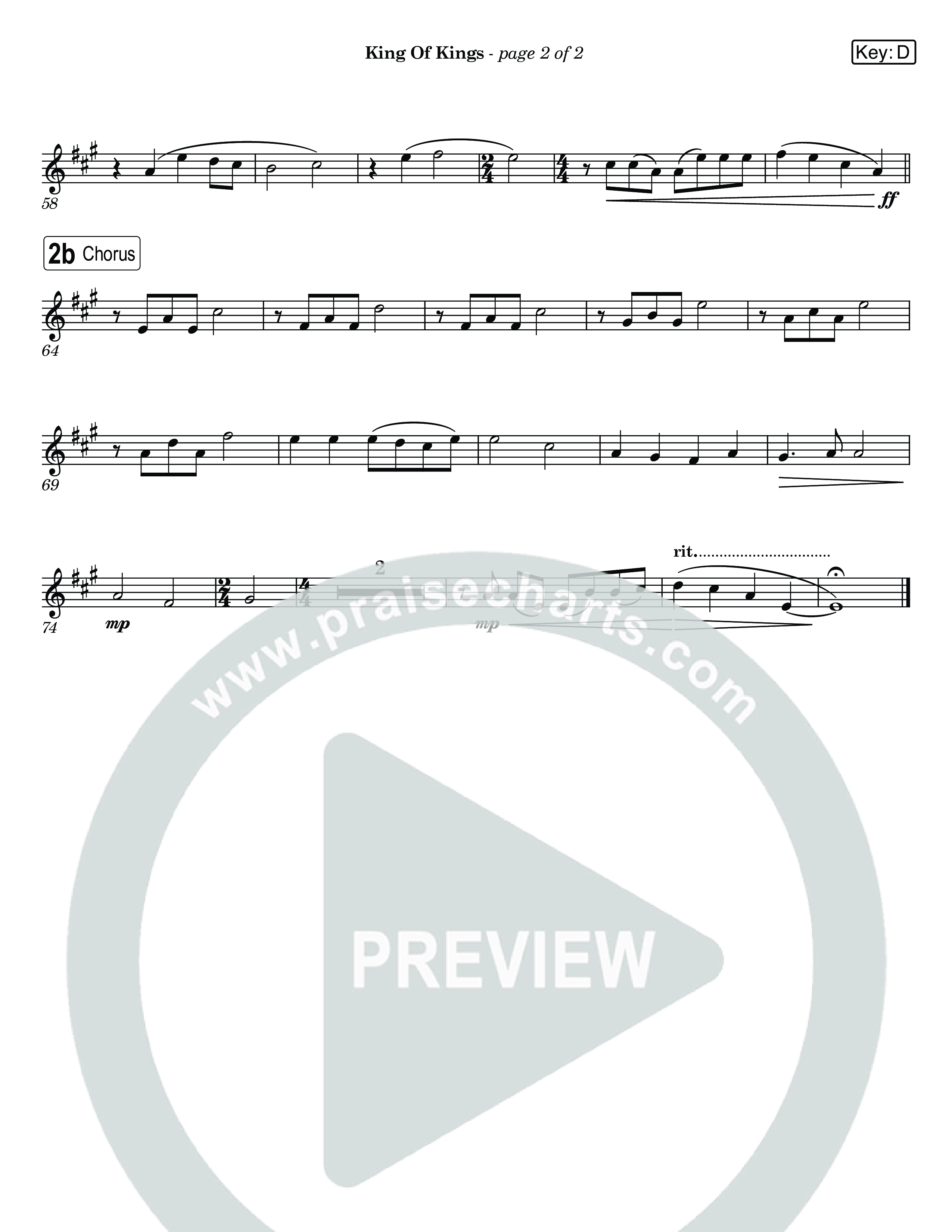 King Of Kings (Live) French Horn (Museum Of The Bible / Anthony Evans / Tasha Layton / Indiana Wesleyan University Choir / Arr. Jared Haschek)