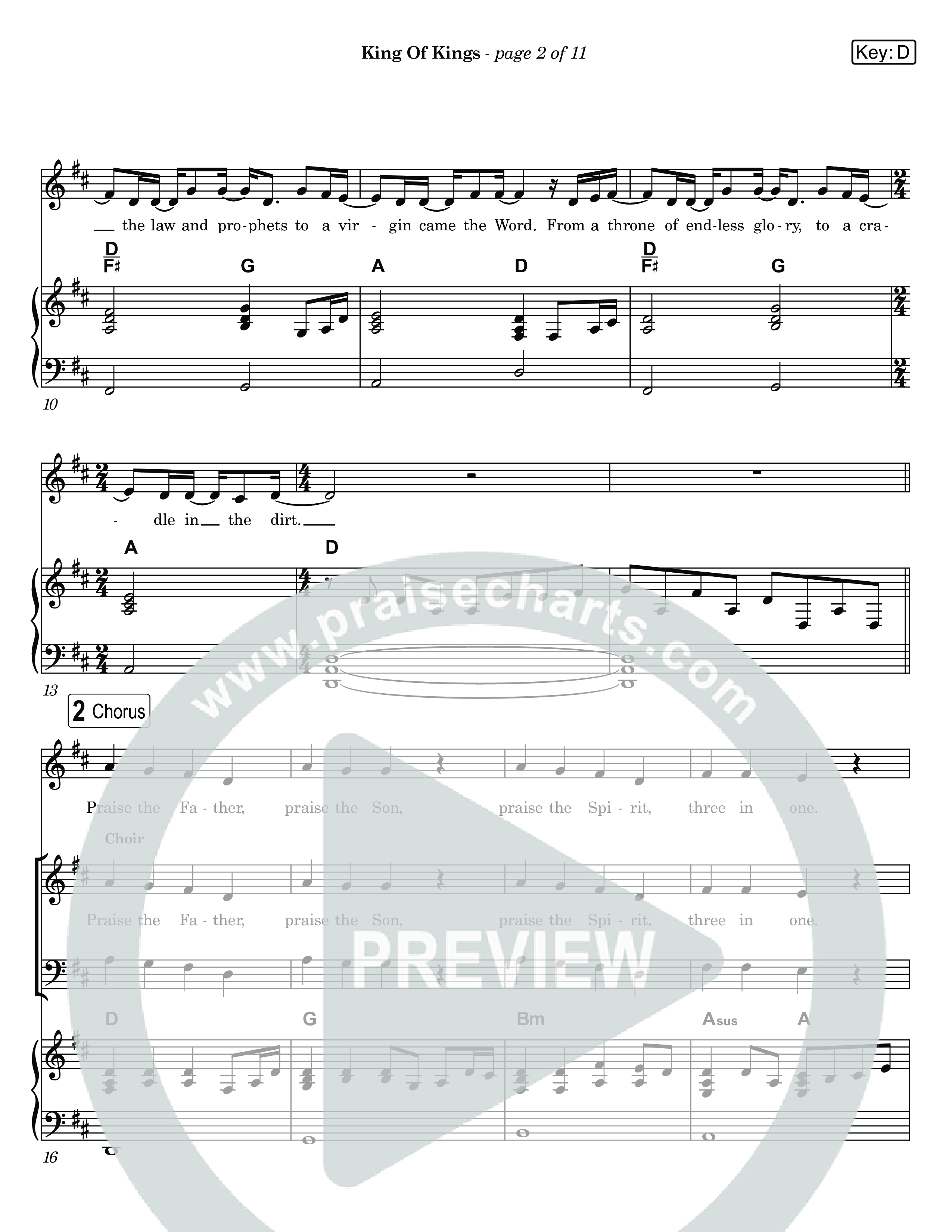 King Of Kings (Live) Piano/Vocal Pack (Museum Of The Bible / Anthony Evans / Tasha Layton / Indiana Wesleyan University Choir / Arr. Jared Haschek)