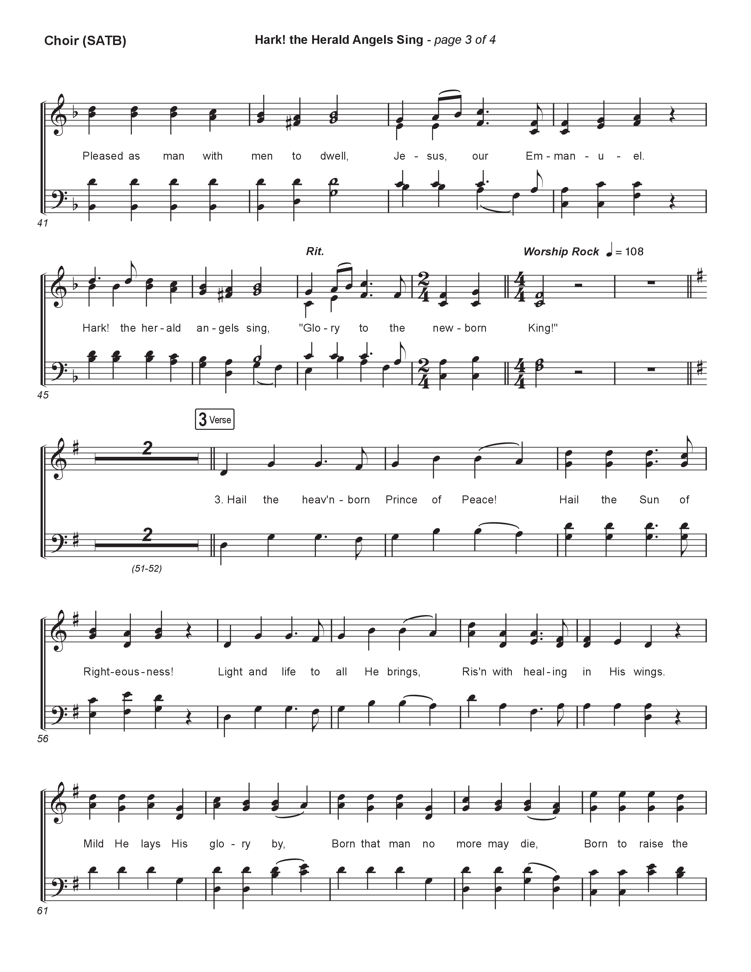 Hark The Herald Angels Sing (Live) Choir Sheet (SATB) (Museum Of The Bible / Indiana Wesleyan University Choir / Arr. Philip Keveren)