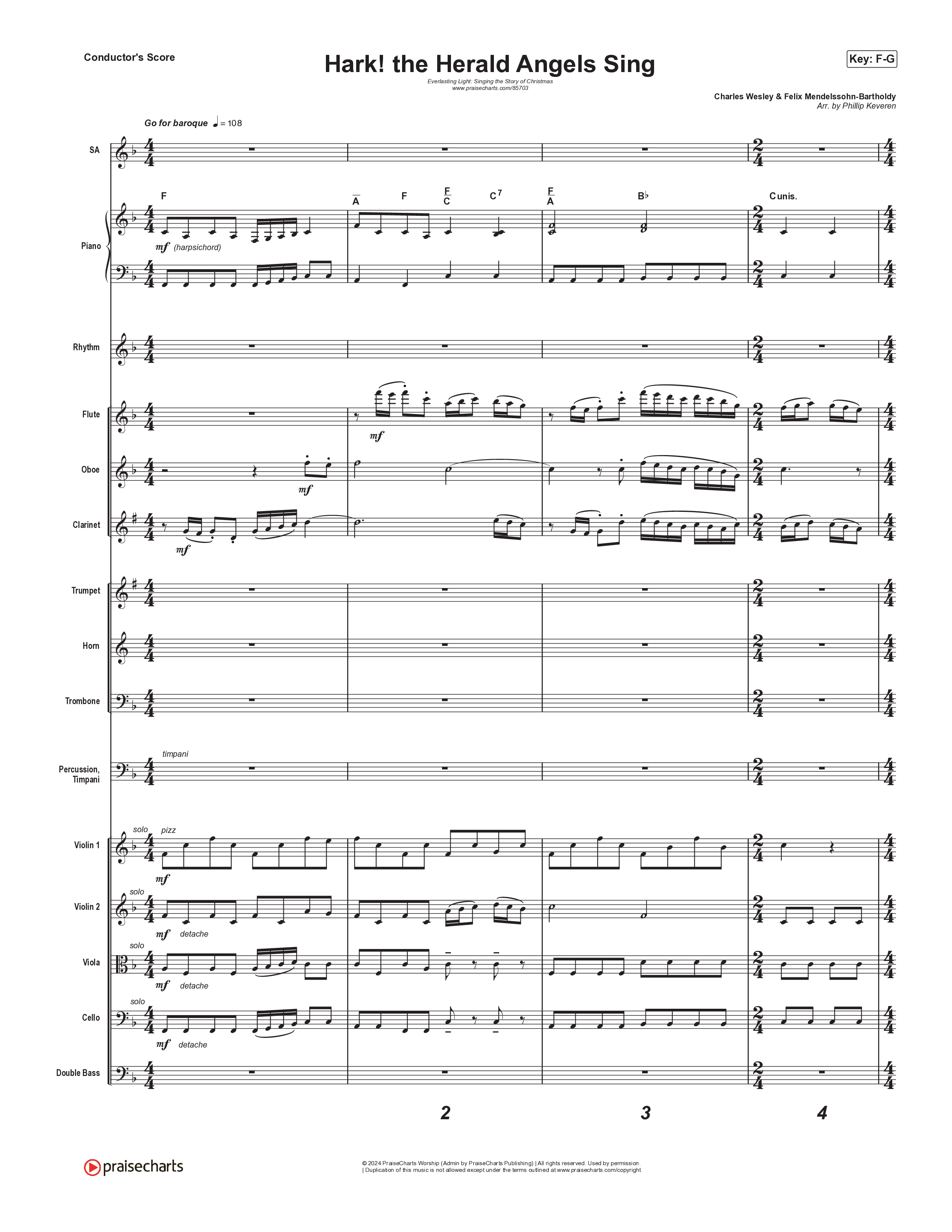 Hark The Herald Angels Sing (Live) Orchestration (Museum Of The Bible / Indiana Wesleyan University Choir / Arr. Philip Keveren)
