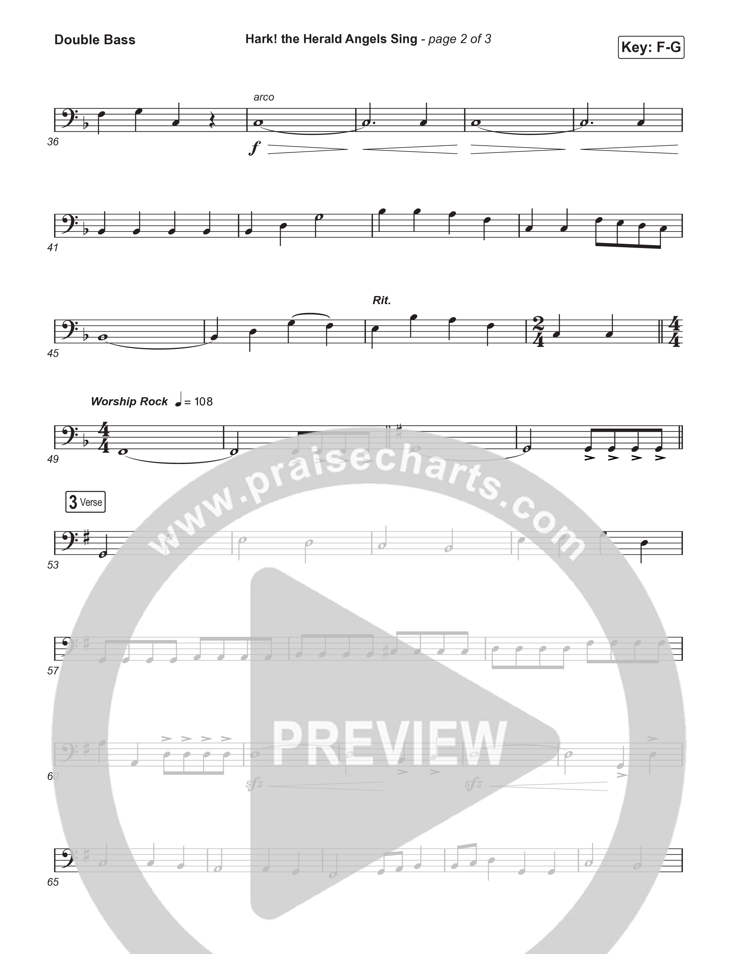 Hark The Herald Angels Sing (Live) String Bass (Museum Of The Bible / Indiana Wesleyan University Choir / Arr. Philip Keveren)