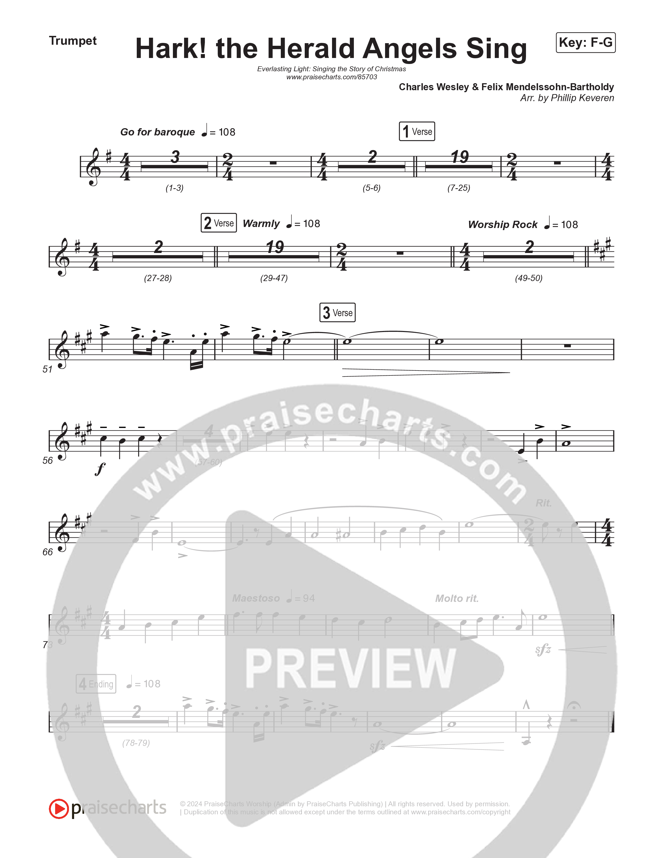 Hark The Herald Angels Sing (Live) Brass Pack (Museum Of The Bible / Indiana Wesleyan University Choir / Arr. Philip Keveren)