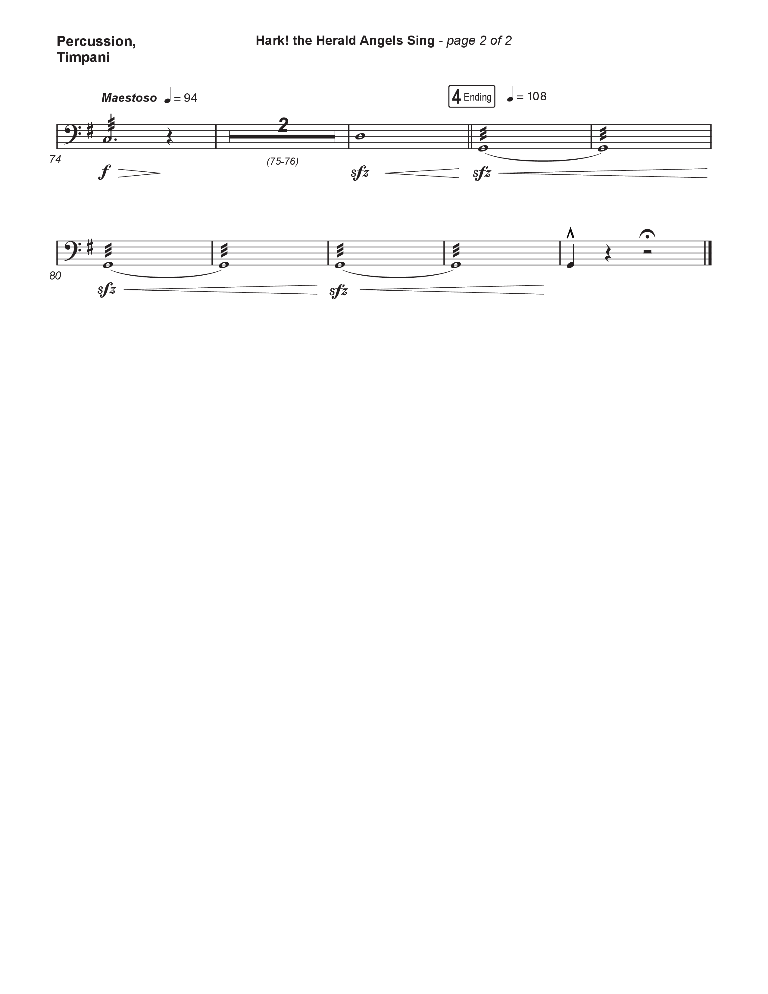 Hark The Herald Angels Sing (Live) Percussion 1/2 (Museum Of The Bible / Indiana Wesleyan University Choir / Arr. Philip Keveren)