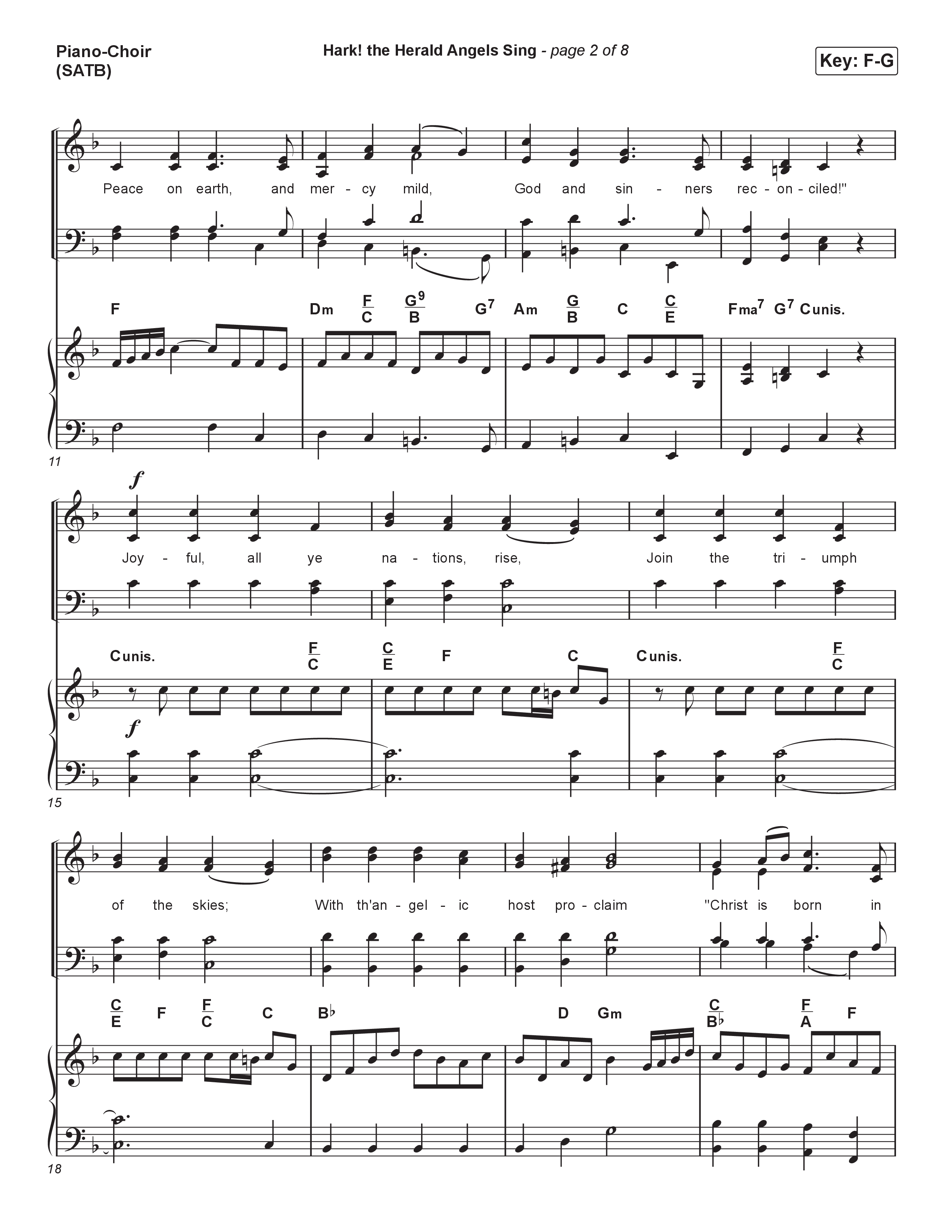 Hark The Herald Angels Sing (Live) Piano/Vocal (SATB) (Museum Of The Bible / Indiana Wesleyan University Choir / Arr. Philip Keveren)