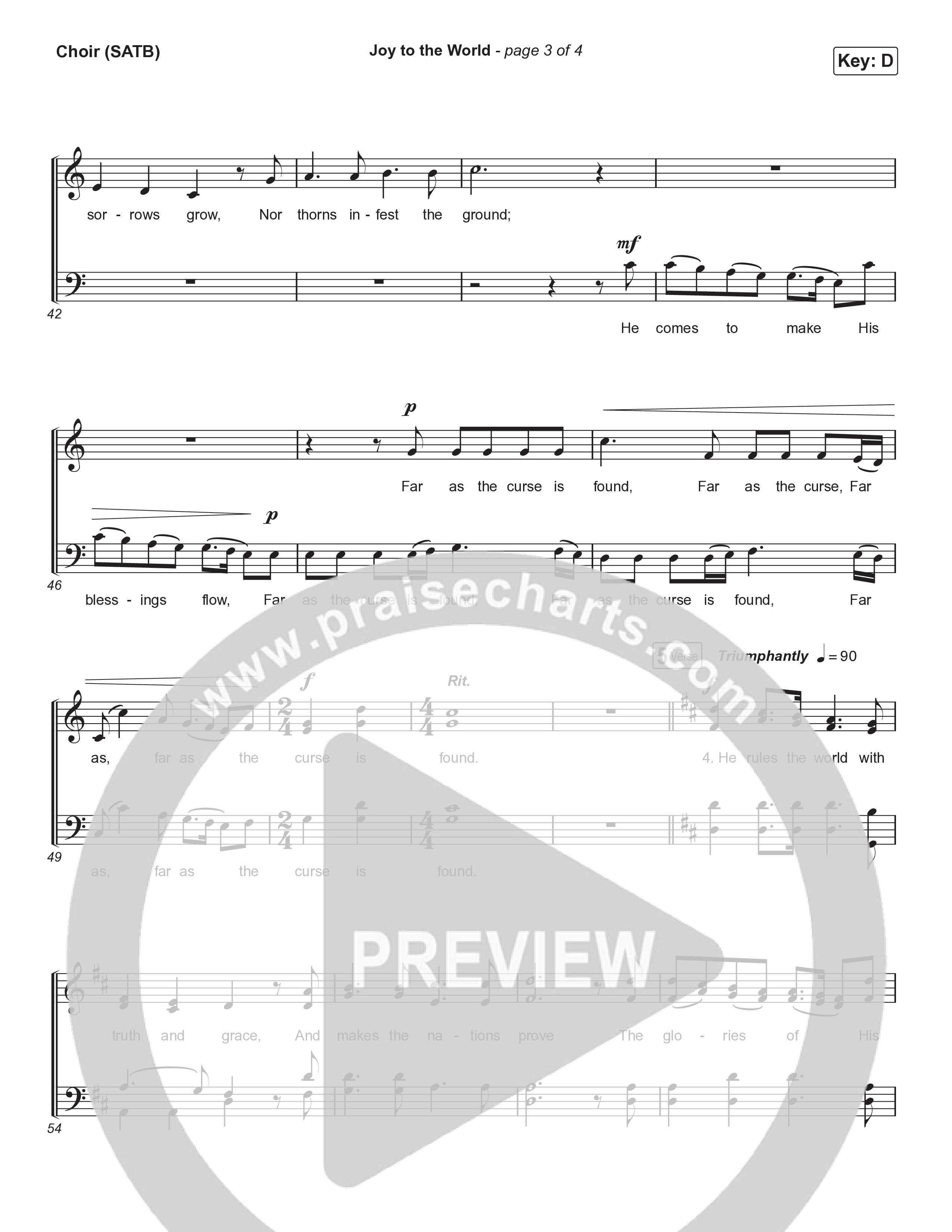 Joy To The World (Live) Choir Sheet (SATB) (Museum Of The Bible / Tasha Layton / Indiana Wesleyan University Choir / Anthony Evans / Arr. Phillip Keveren)