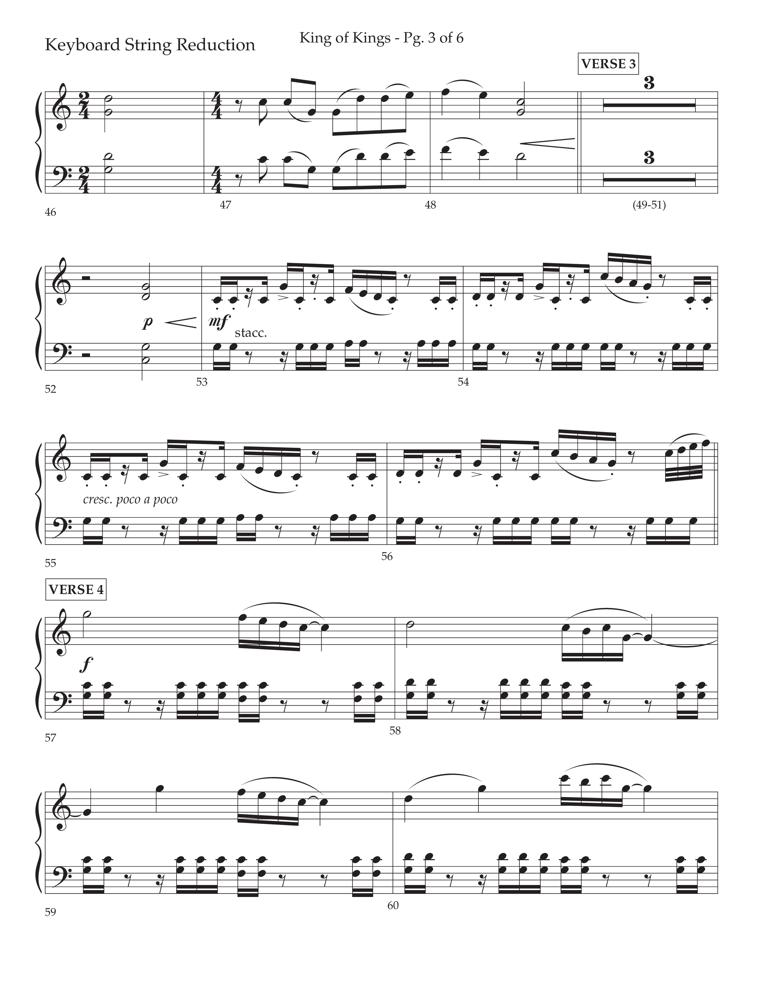 King Of Kings (with O Come Let Us Adore Him) (Choral Anthem SATB) String Reduction (Arr. John Bolin / Arr. Don Koch)