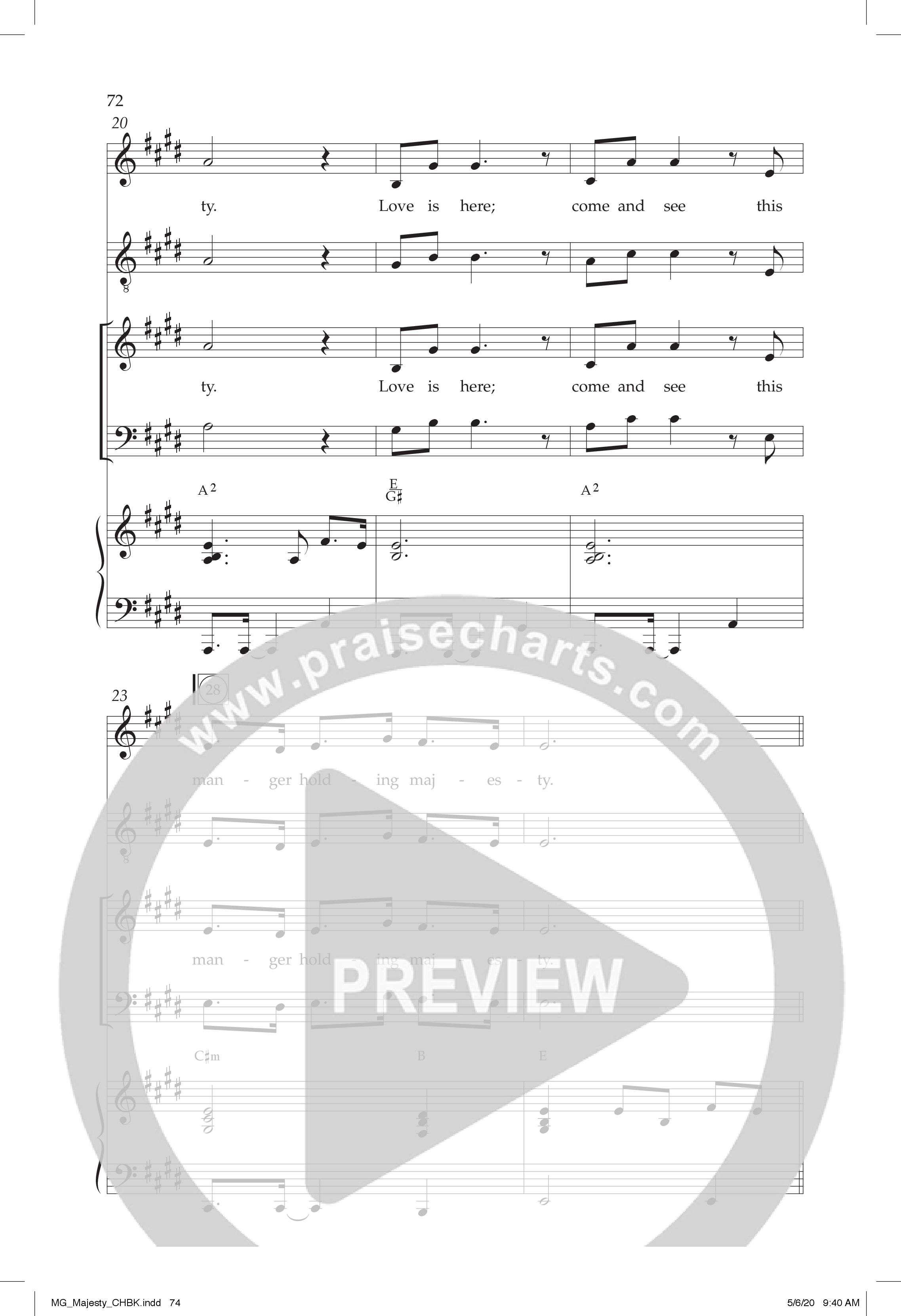 Majesty (Choral Anthem SATB) Anthem (SATB/Piano) (Lifeway Choral / Arr. John Bolin / Arr. Don Koch)