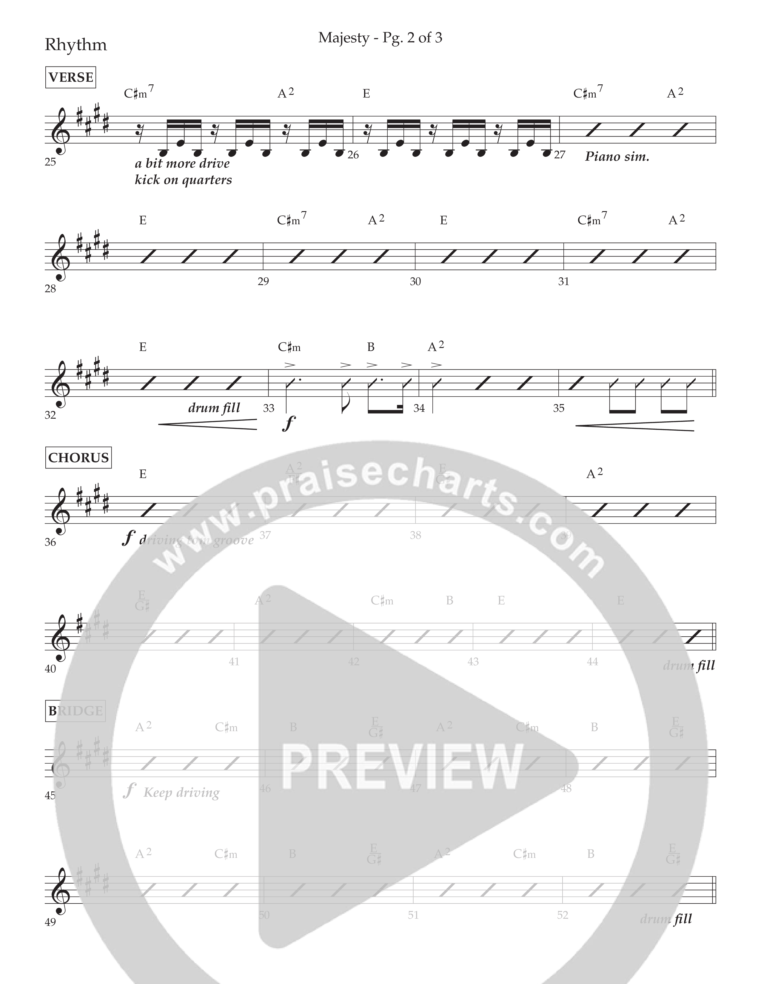 Majesty (Choral Anthem SATB) Lead Melody & Rhythm (Lifeway Choral / Arr. John Bolin / Arr. Don Koch)