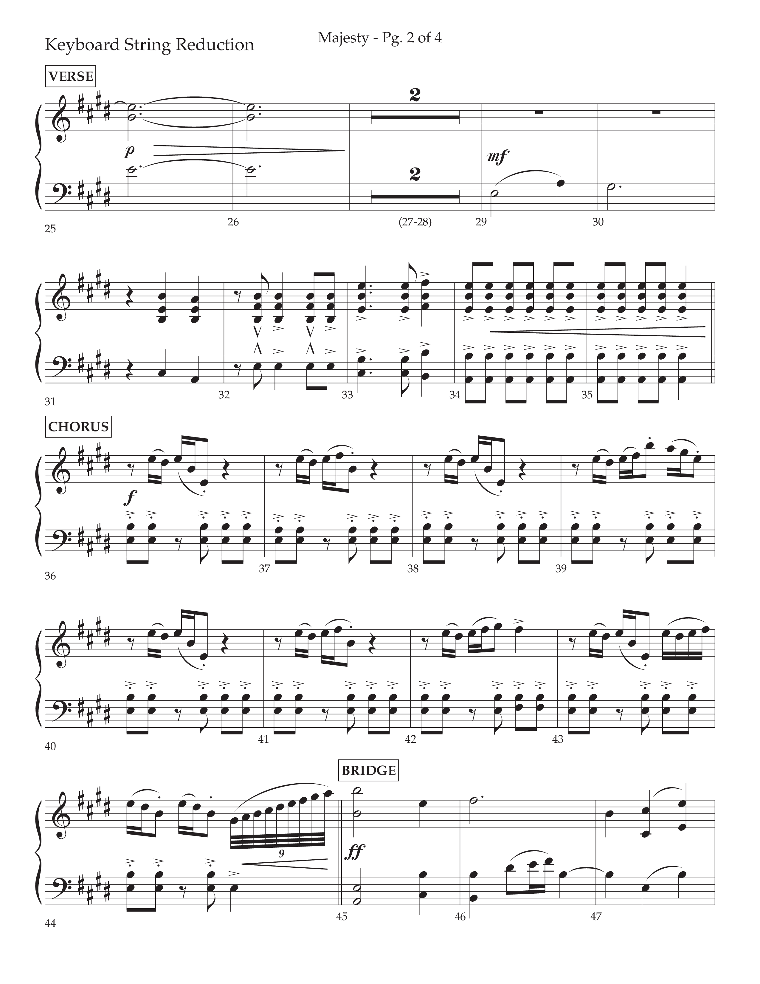 Majesty (Choral Anthem SATB) String Reduction (Lifeway Choral / Arr. John Bolin / Arr. Don Koch)