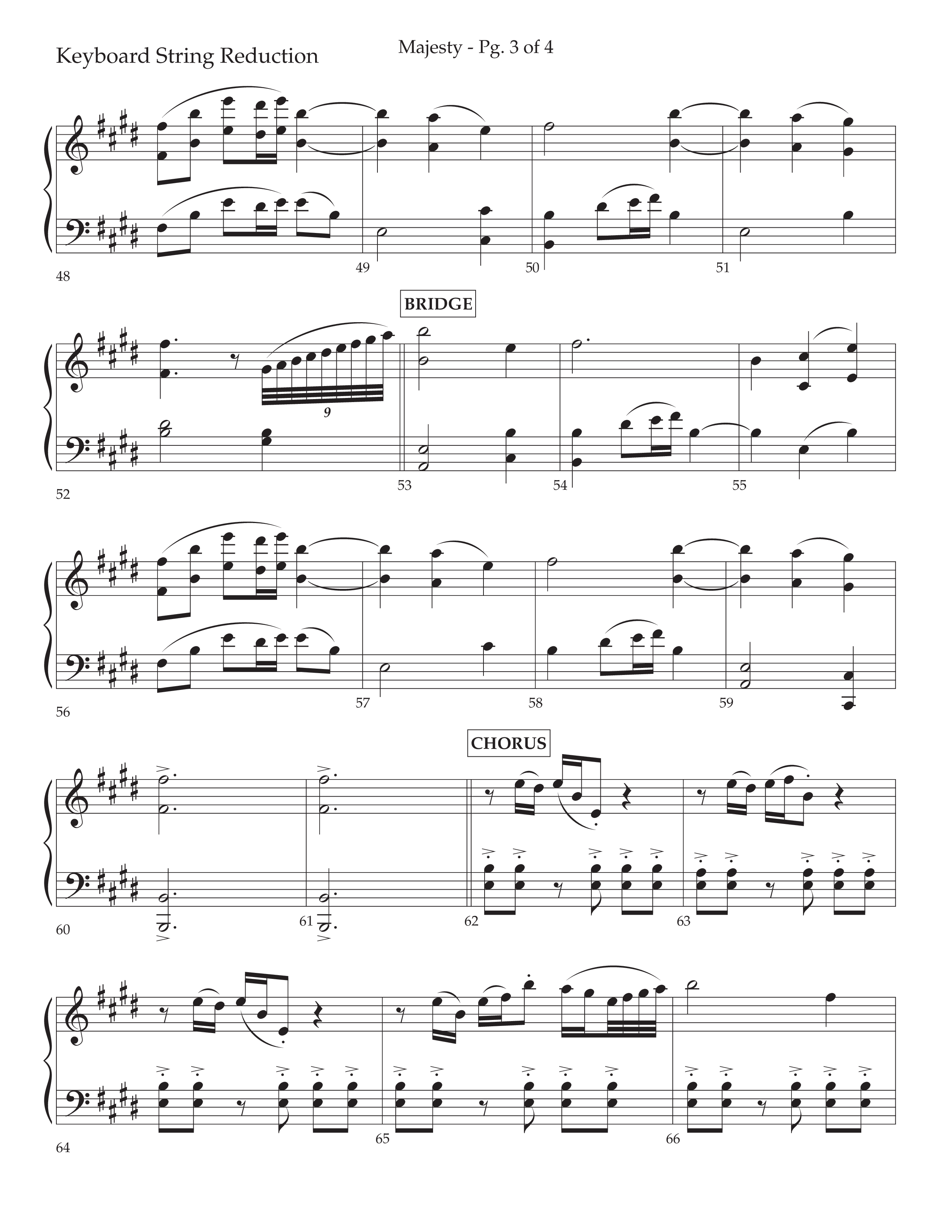 Majesty (Choral Anthem SATB) String Reduction (Lifeway Choral / Arr. John Bolin / Arr. Don Koch)