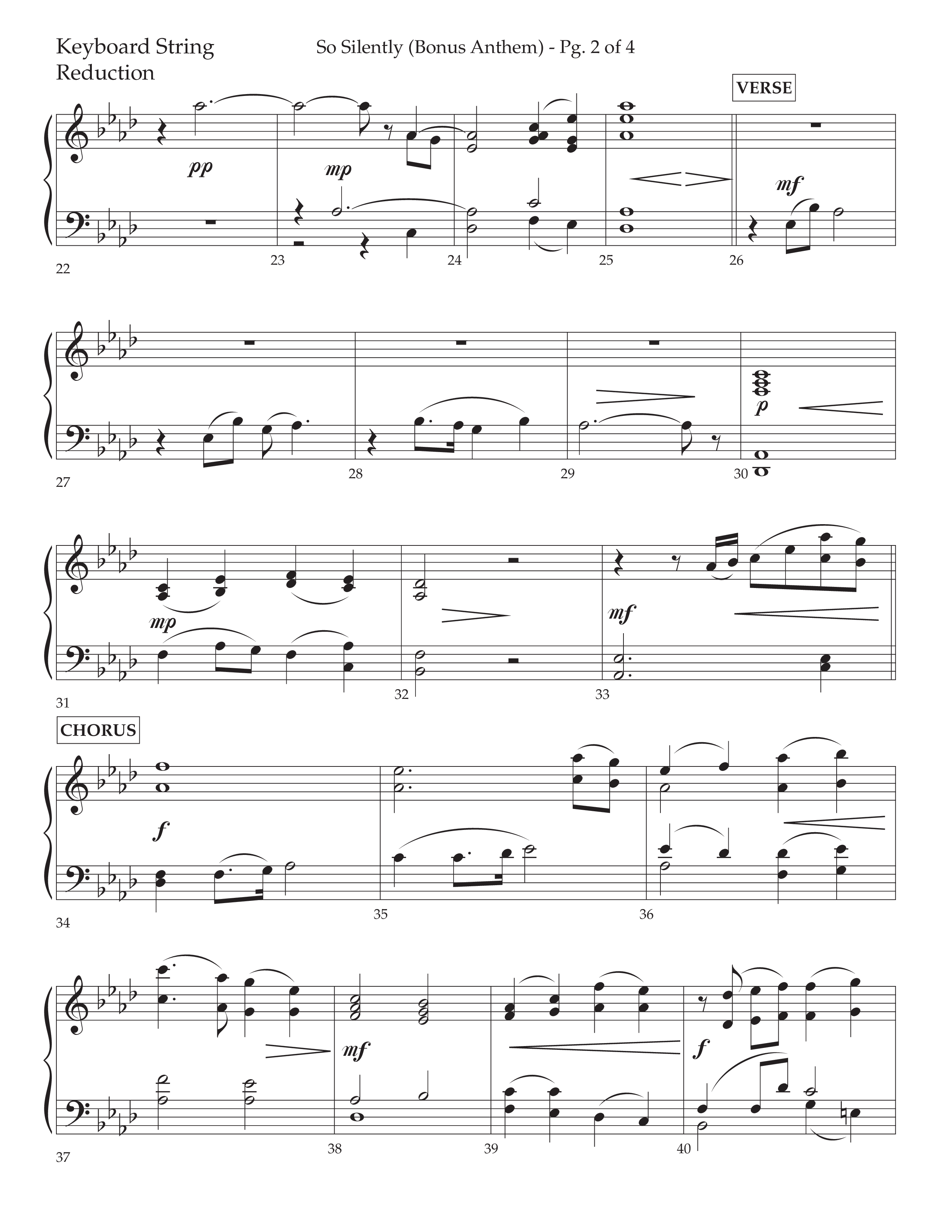 So Silently (Choral Anthem SATB) String Reduction (Lifeway Choral / Arr. John Bolin / Arr. Don Koch)
