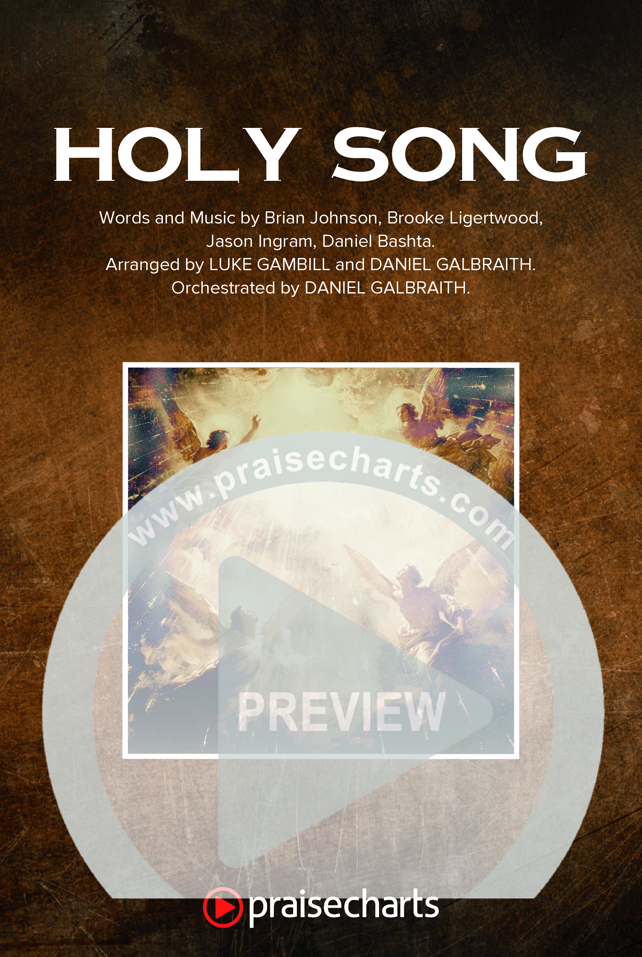 Holy Song (Worship Choir/SAB) Octavo Cover Sheet (Bethel Music / Brooke Ligertwood / Arr. Luke Gambill)