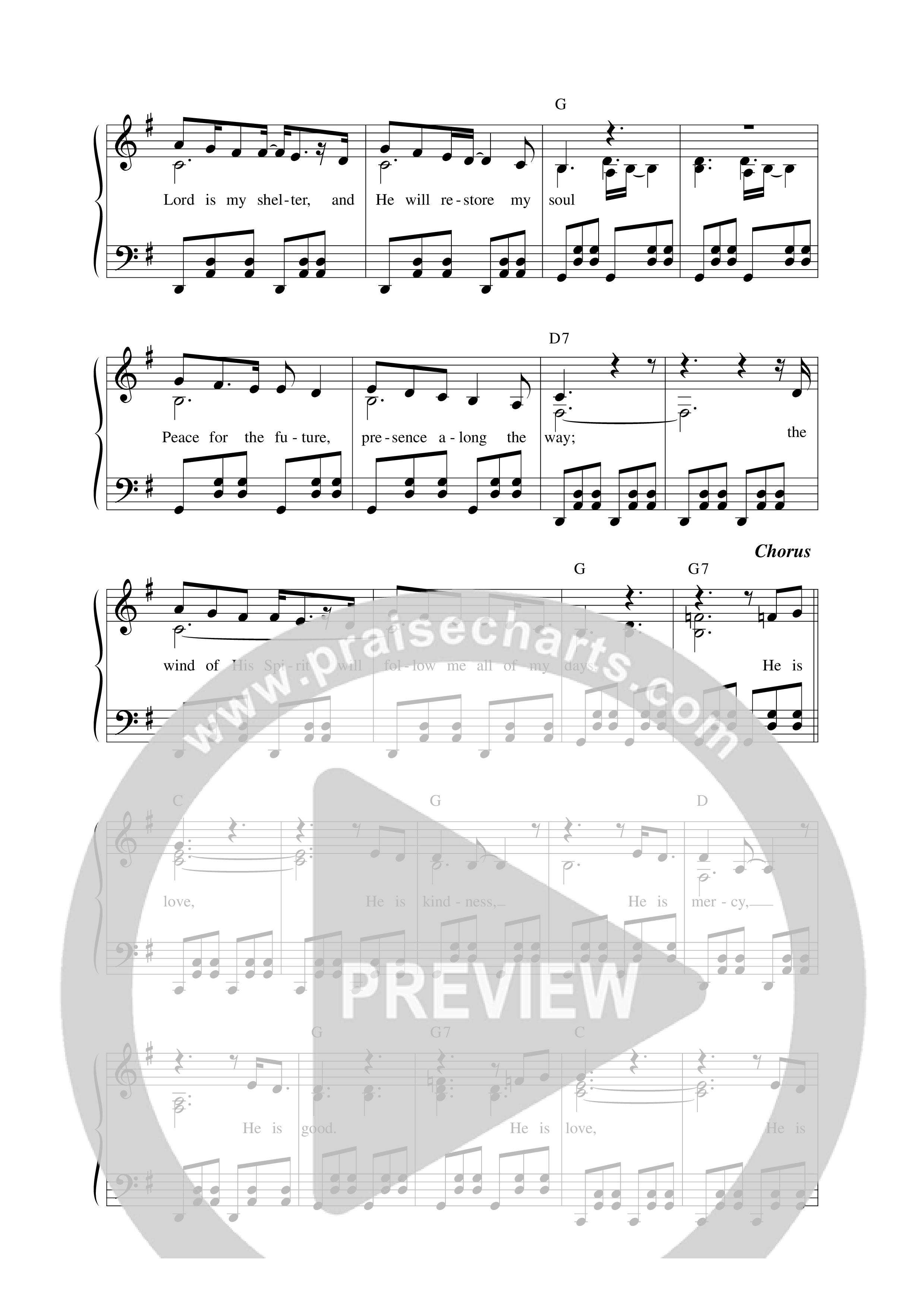 He Is Love Lead Sheet Melody (FAITHFUL)