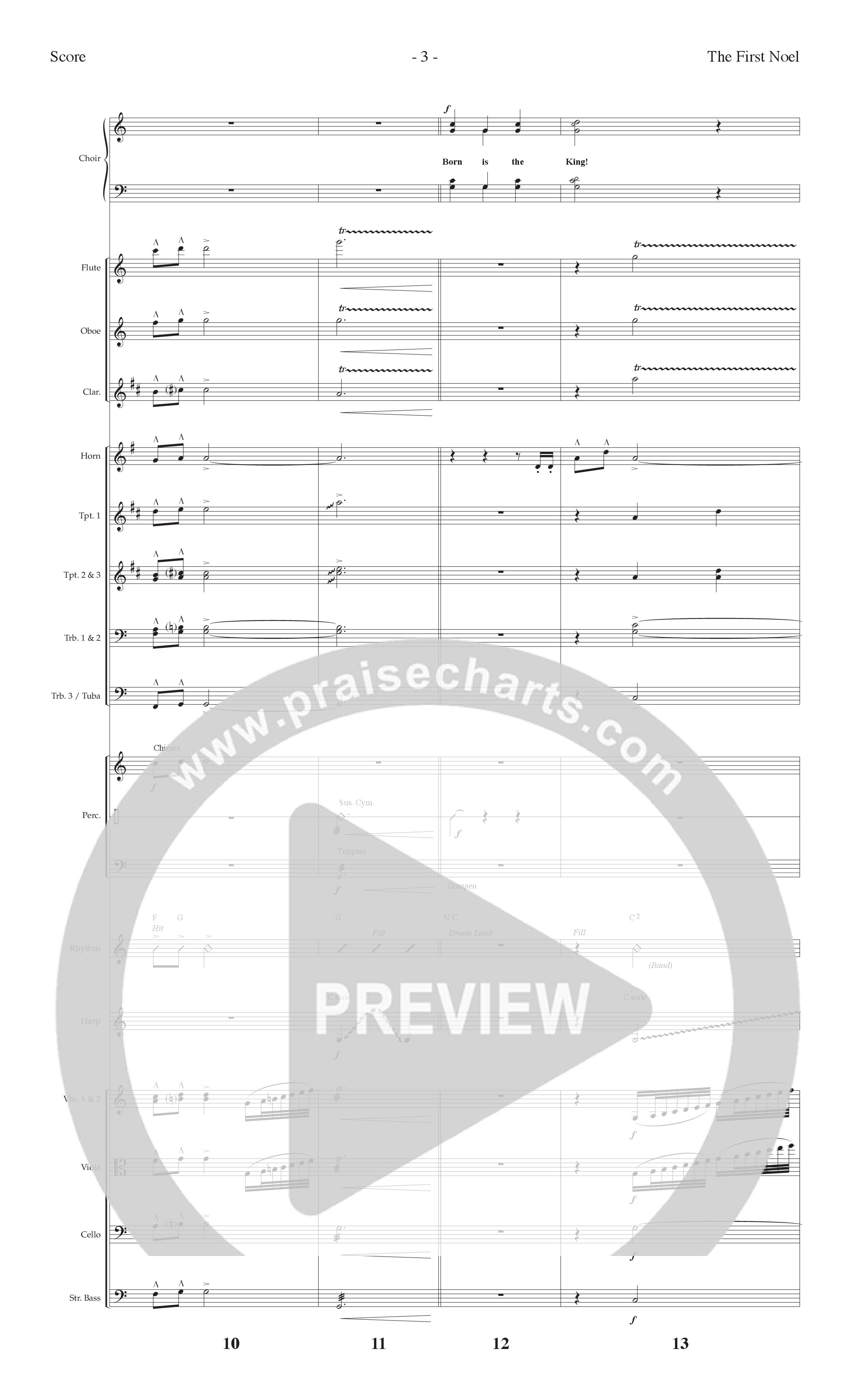 Noel Born Is The King (8 Song Choral Collection) Song 1 (Orchestration) (Lifeway Choral / Arr. Dennis Allen)